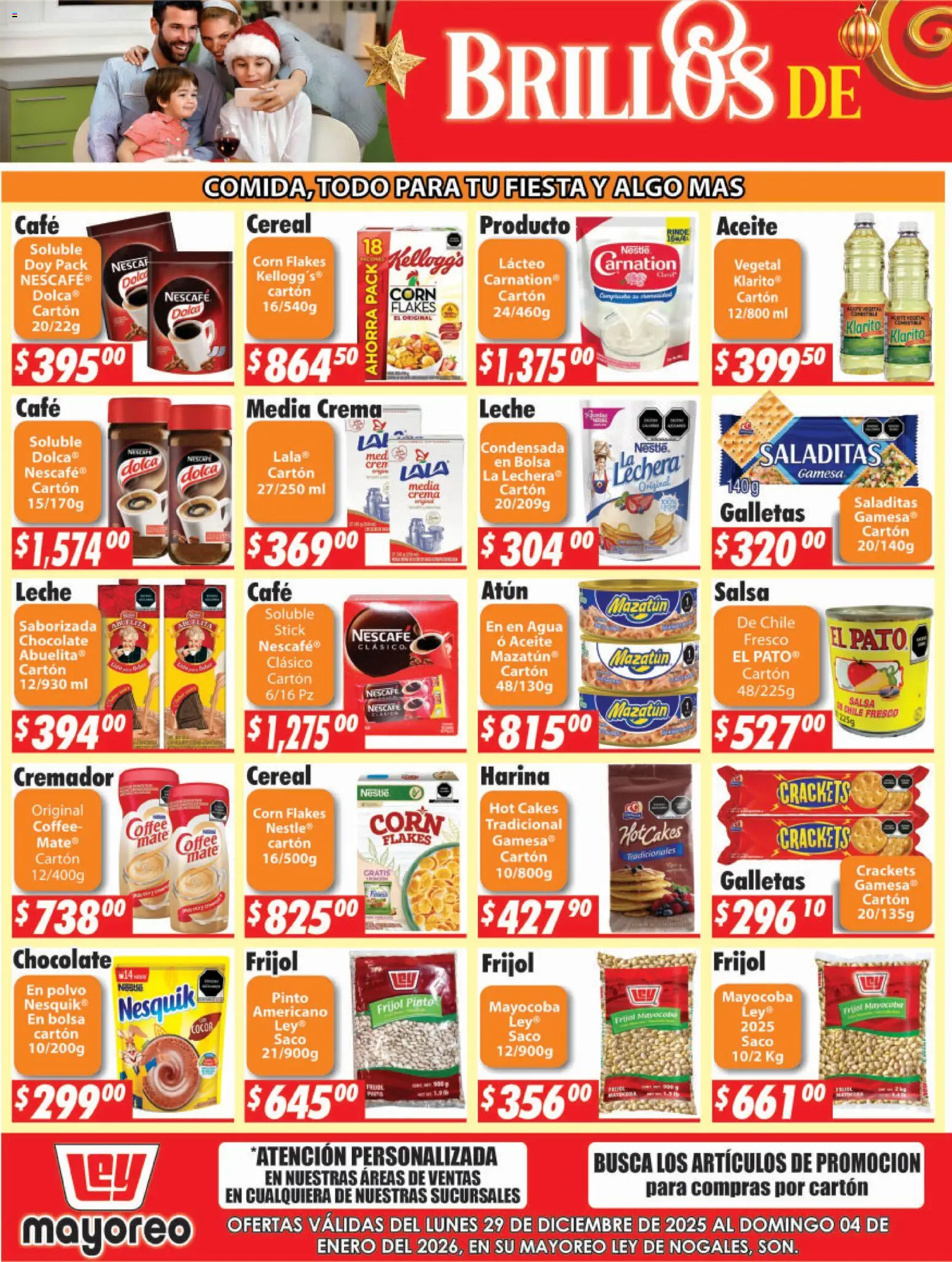 Nuevas ofertas de Casa Ley válidas en toda la República Mexicana desde el 29.12.2025. ¡Encuentra las mejores ofertas en Casa Ley folleto Nogales! | Página: 2 | Productos: Crema, Bolsa, Agua, Mate