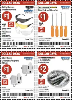 Preview of Harbor Freight weekly ads valid from 01.01.2026 | Page: 4 | Products: Hook, Glasses