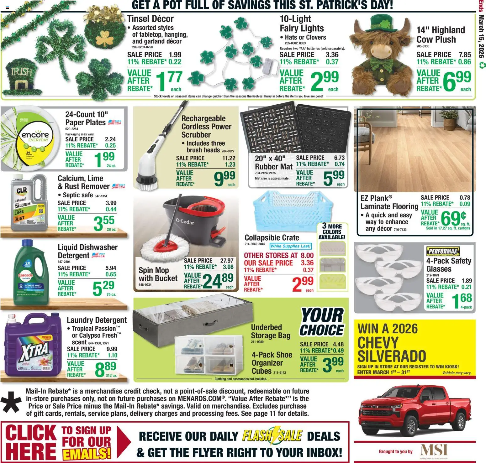 Menards Weekly Ad - valid from 04.03.2026 | Page: 19 | Products: Safe, Brush, Detergent, Glasses
