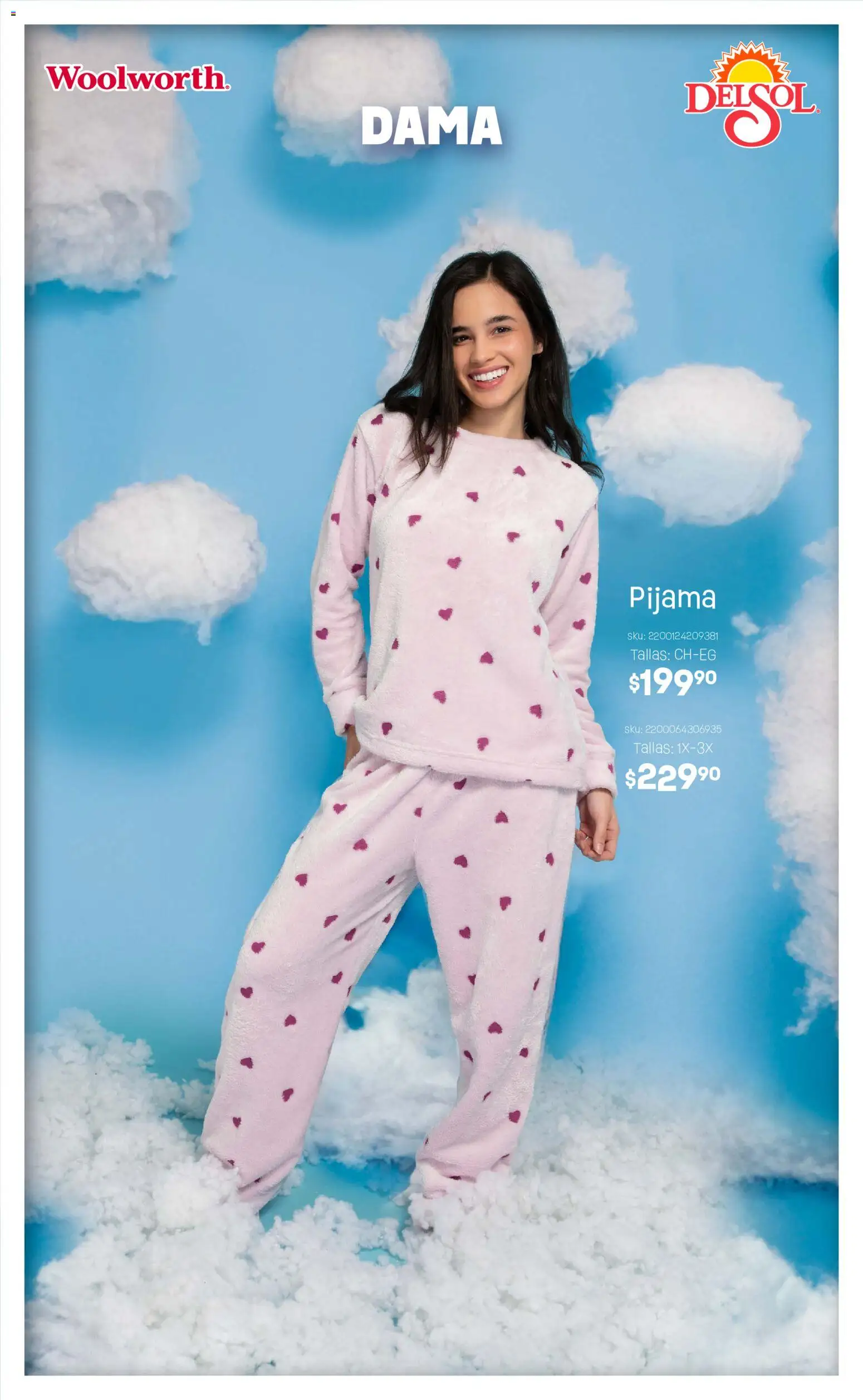 Nuevas ofertas de Del Sol y Woolworth válidas en toda la República Mexicana desde el 04.11.2025. ¡Encuentra las mejores ofertas en Del Sol y Woolworth catálogo! | Página: 4 | Productos: Pijama