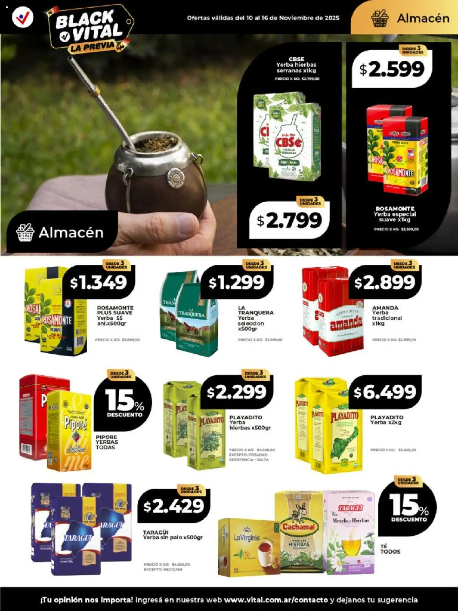 Vital - Ofertas - Posadas │ válido desde el 10.11.2025 | Página: 17 | Productos: Yerba