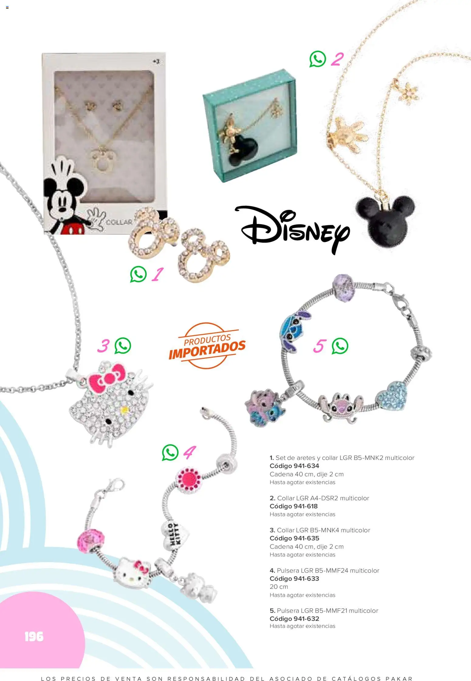 Nuevas ofertas de SC Pakar válidas en toda la República Mexicana desde el 30.01.2026. ¡Encuentra las mejores ofertas en SC Pakar catálogo Ropa! | Página: 196 | Productos: Pulsera, Collar, Aretes, Dije