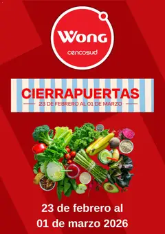 Vista previa de folleto Catálogo Wong  de la Wong válido desde 23.02.2026