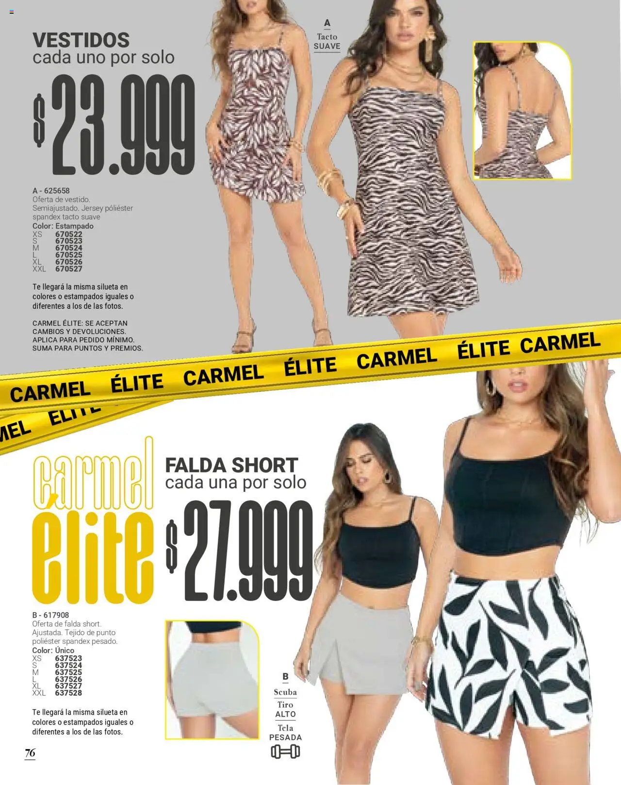 Carmel revista - valida desde el 09.07.2025 | Página: 76 | Productos: Té, Falda, Short