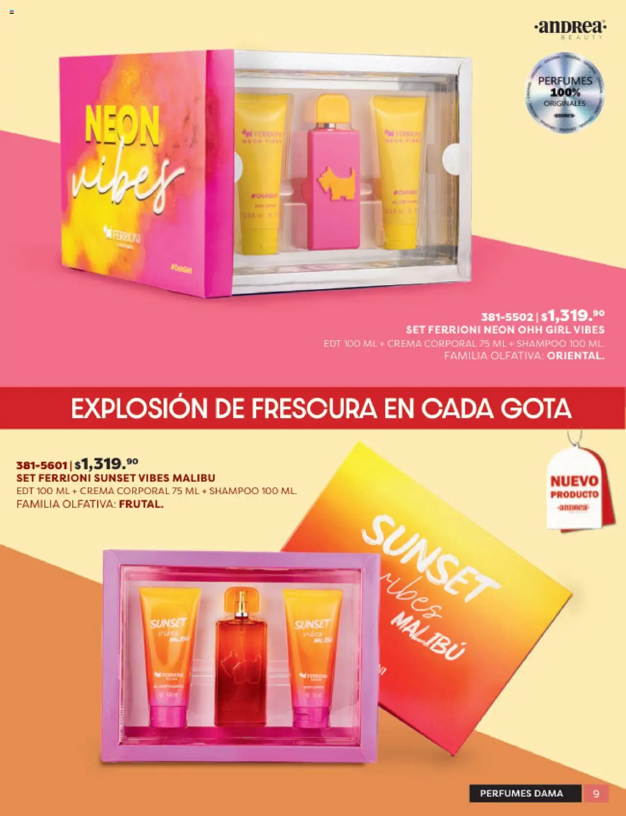 Nuevas ofertas de Andrea válidas en toda la República Mexicana desde el 24.08.2025. ¡Encuentra las mejores ofertas en Andrea - Catálogo Beauty Campaña 5! | Página: 9 | Productos: Crema, Crema corporal