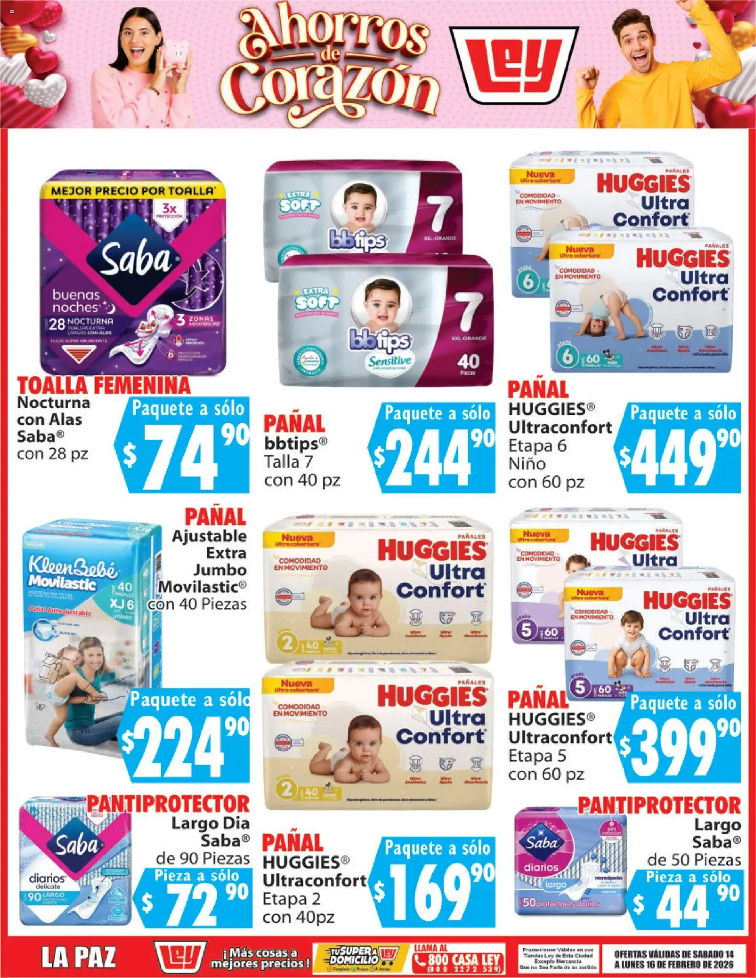 Nuevas ofertas de Casa Ley válidas en toda la República Mexicana desde el 14.02.2026. ¡Encuentra las mejores ofertas en Casa Ley folleto Ahorros de Corazón! | Página: 16