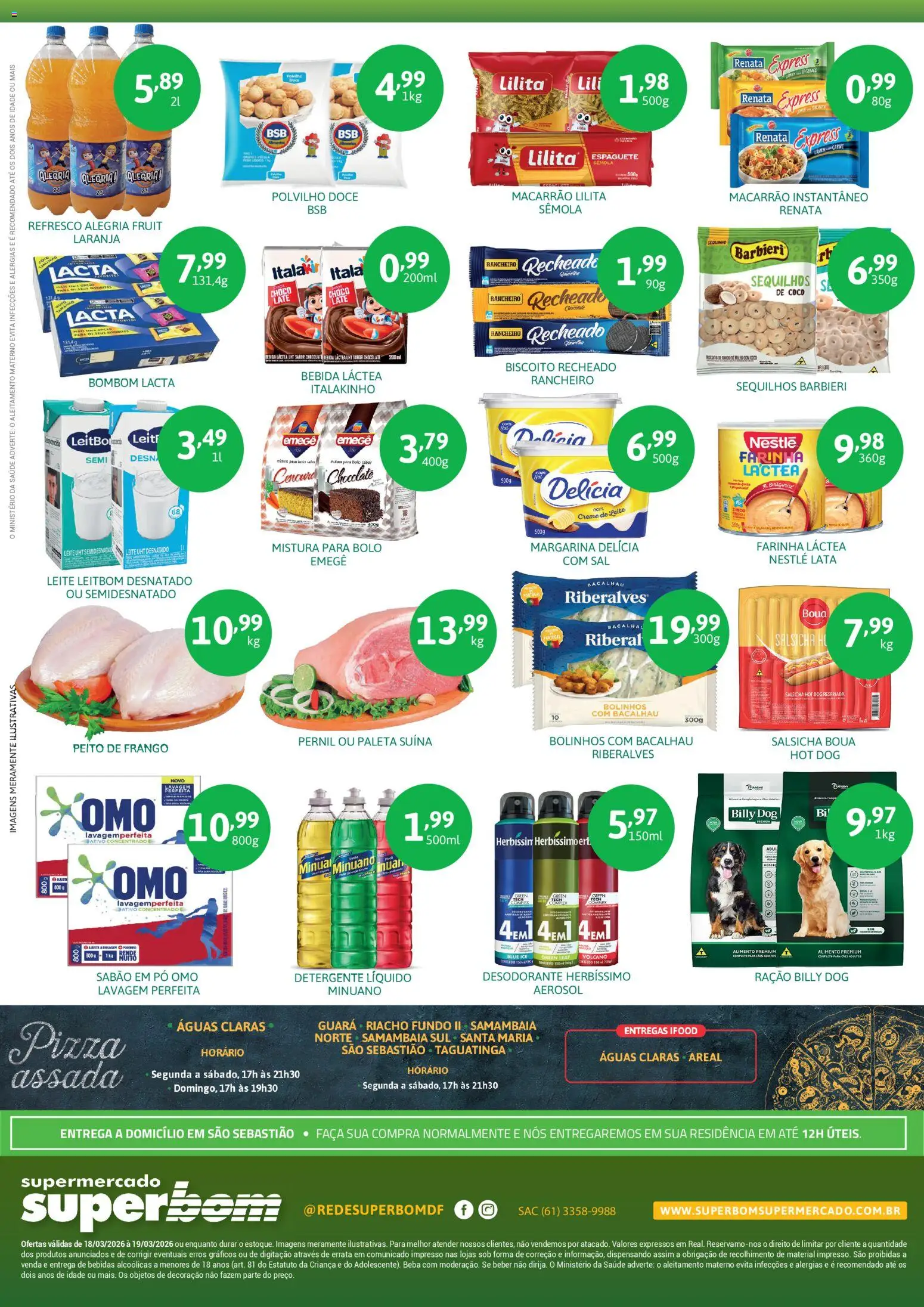 Superbom Folheto - válido de 18.03.2026 | Página: 2 | Produtos: Detergente, Chocolate, Bebida, Creme de leite