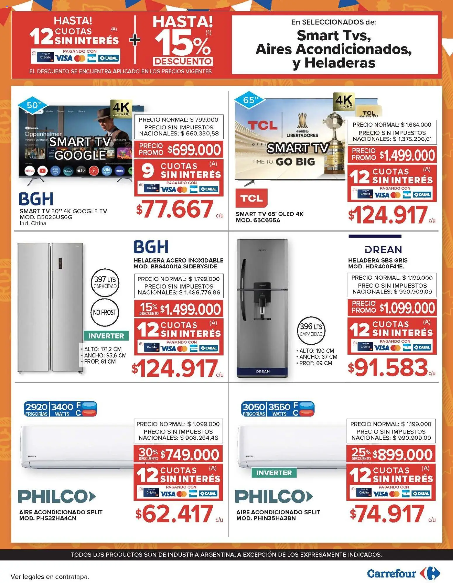Carrefour ofertas │ válido desde el 17.03.2026 | Página: 25 | Productos: Aire acondicionado, Heladera