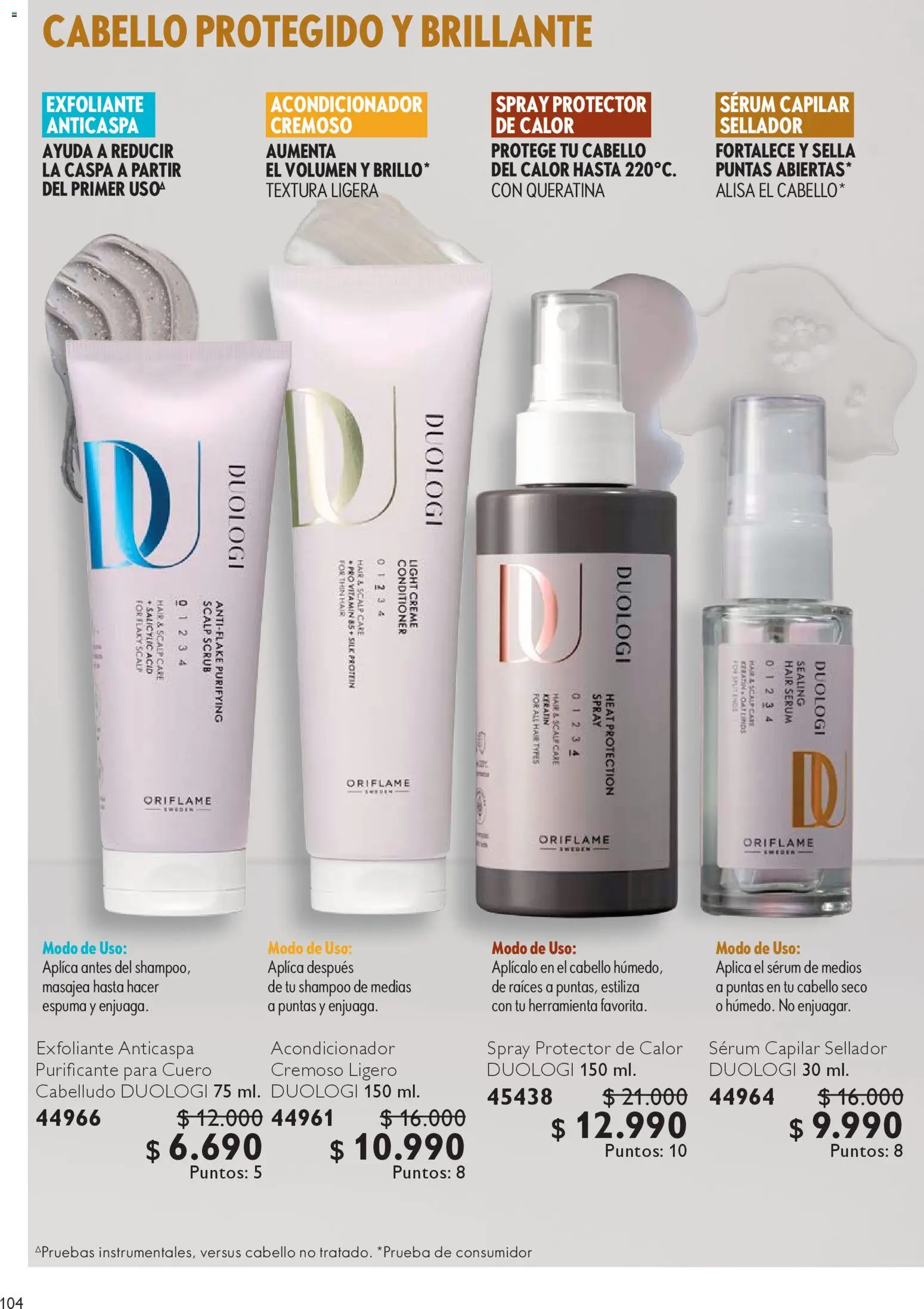 Oriflame catálogo │ válido desde el 25.10.2025 | Página: 104 | Productos: Acondicionador, Medias, Shampoo, Serum