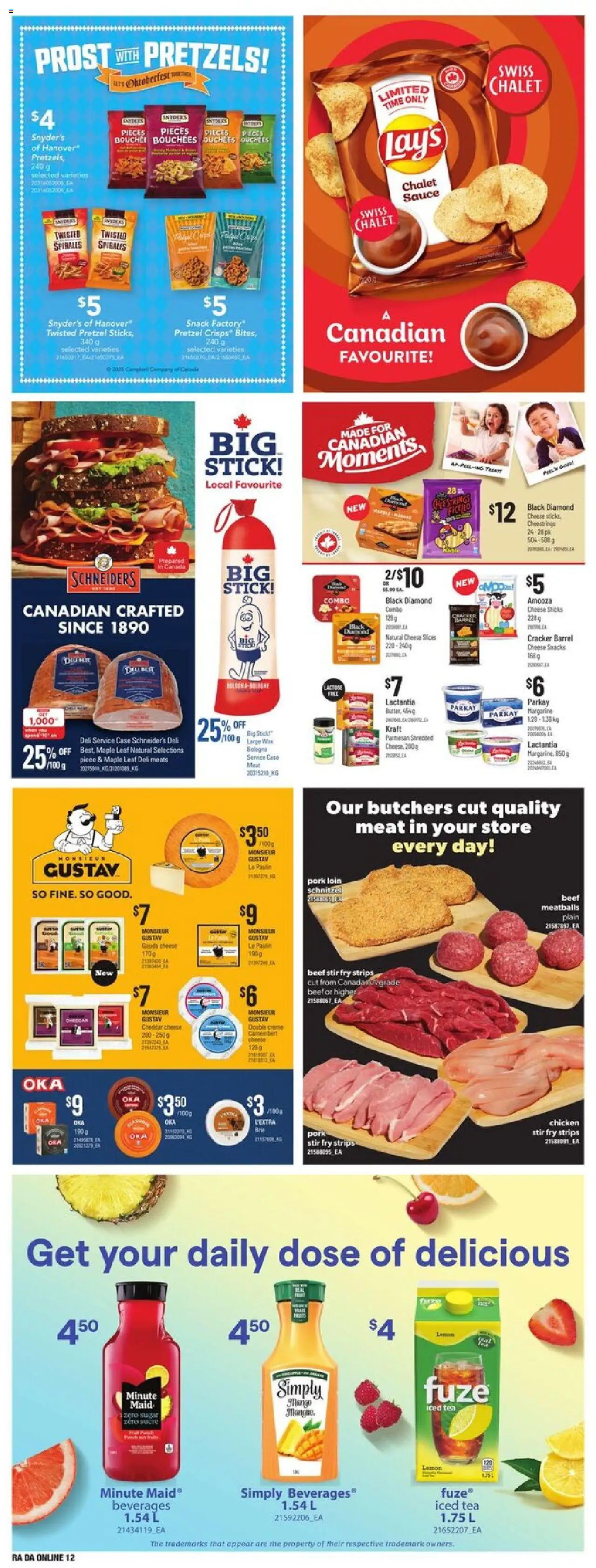 Atlantic Superstore flyer valid from 25.09.2025 | Page: 28 | Products: Beef, Case, Chicken, Pork