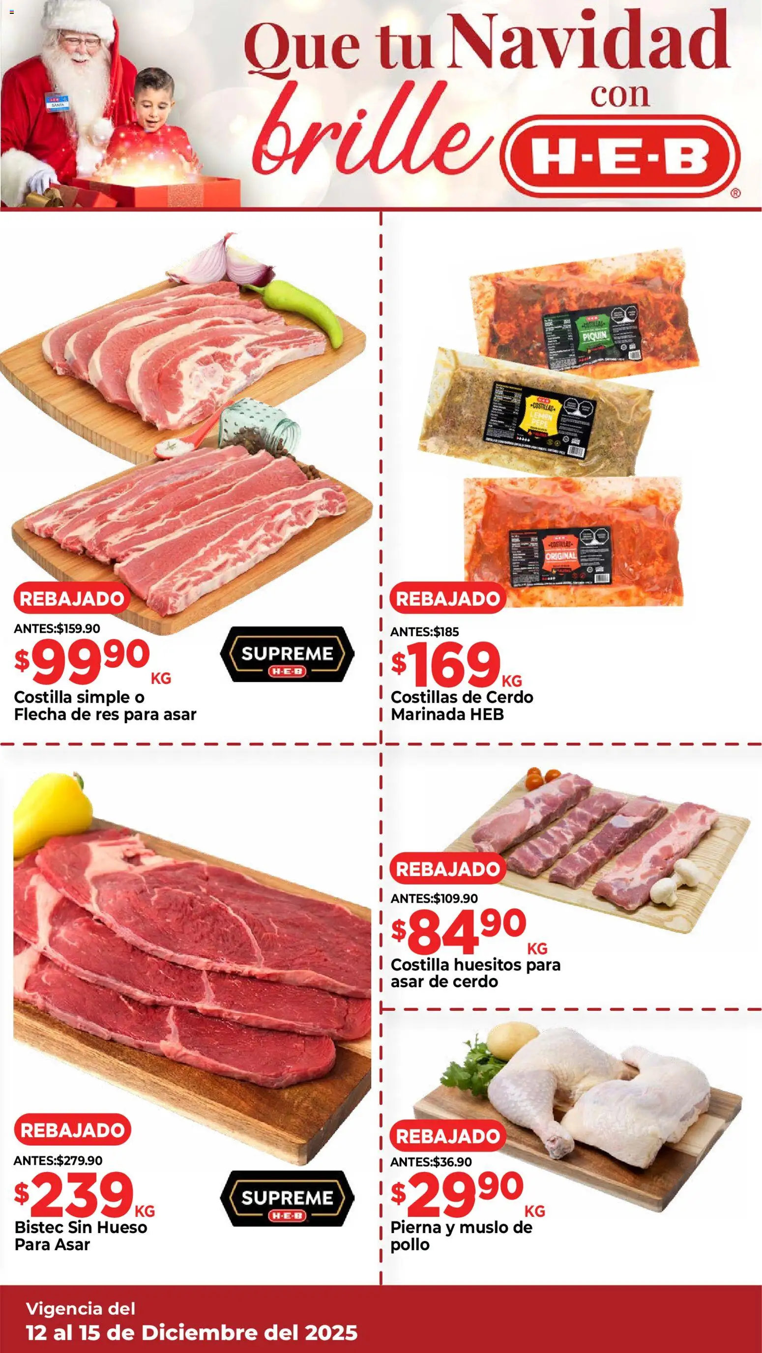 Nuevas ofertas de H-E-B válidas en toda la República Mexicana desde el 12.12.2025. ¡Encuentra las mejores ofertas en H-E-B folleto! | Página: 13 | Productos: Pollo, Cerdo, Res