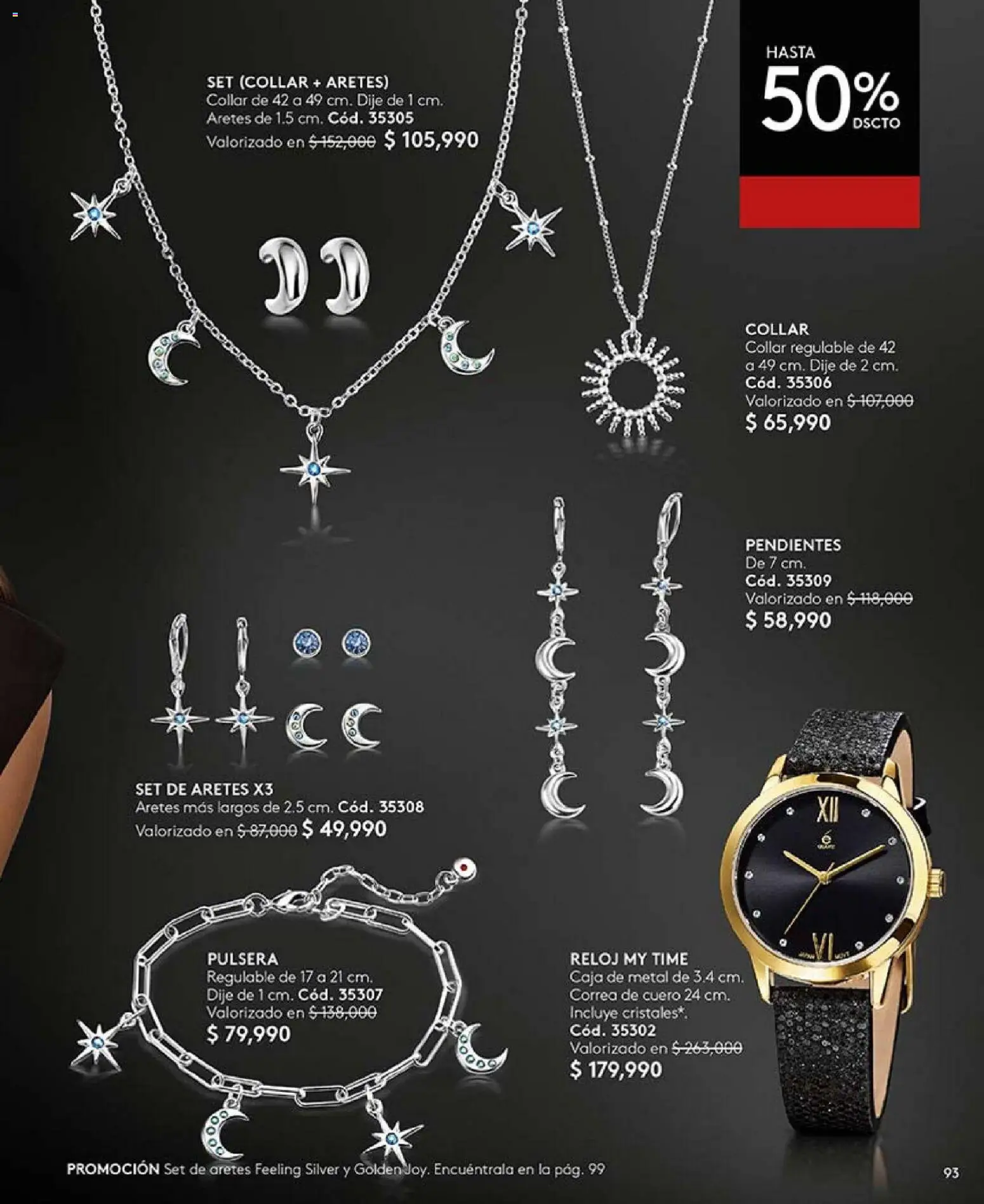 Ésika revista - valida desde el 01.04.2026 | Página: 93 | Productos: Reloj, Aretes, Pulsera, Collar
