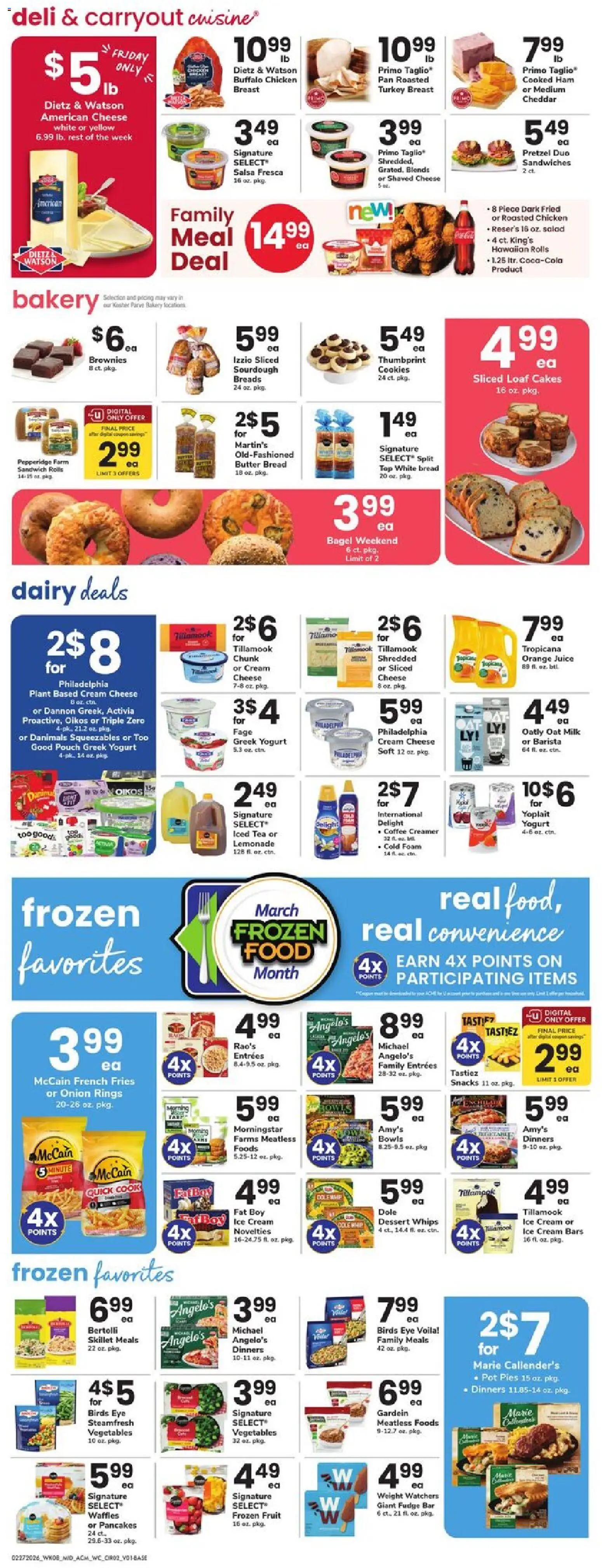 Acme Weekly Ad - NJ - valid from 27.02.2026 | Page: 2 | Products: Milk, Bread, Salad, Weight
