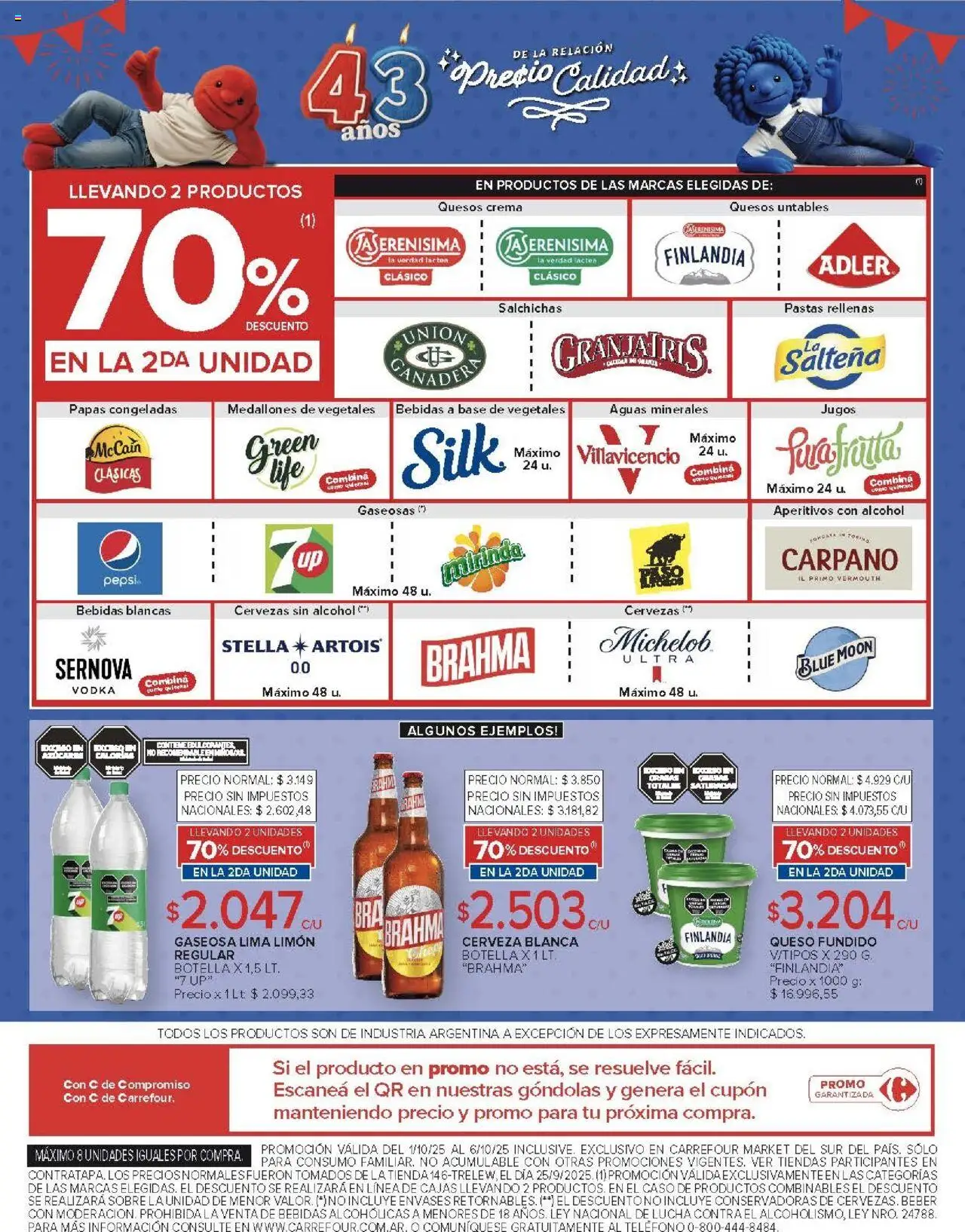 Carrefour - Ofertas - Chubut │ válido desde el 01.10.2025 | Página: 40 | Productos: Botella, Sobre, Lima, Crema