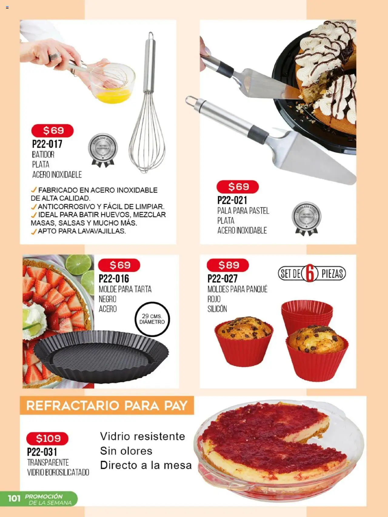 Nuevas ofertas de Cklass válidas en toda la República Mexicana desde el 15.09.2025. ¡Encuentra las mejores ofertas en Cklass - Catálogo Promo Semanal! | Página: 102 | Productos: Pastel, Batidor, Mesa, Molde