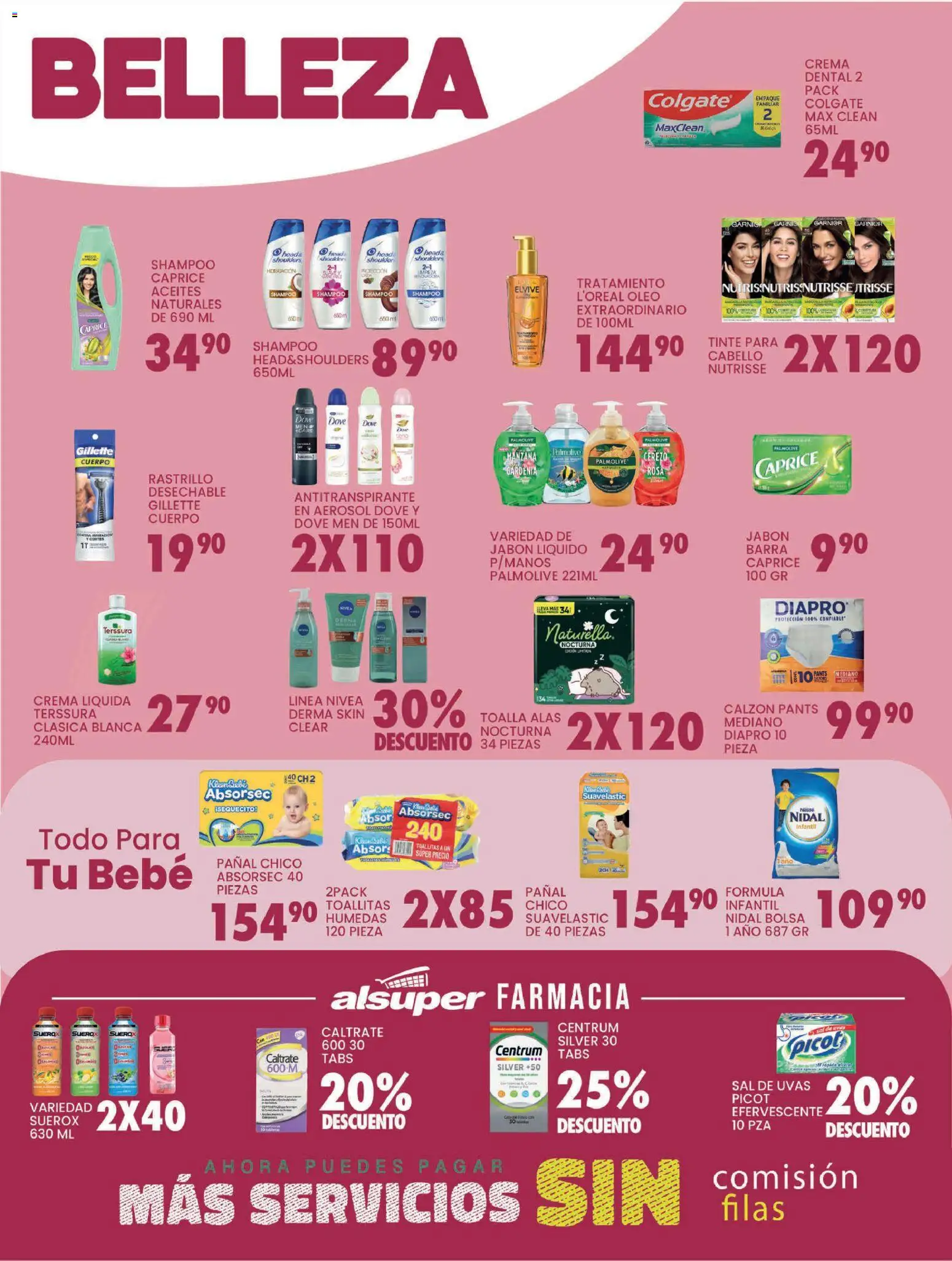 Nuevas ofertas de Alsuper válidas en toda la República Mexicana desde el 03.03.2026. ¡Encuentra las mejores ofertas en Alsuper folleto Zacatecas! | Página: 4 | Productos: Calzón, Jabón líquido, Crema, Rastrillo