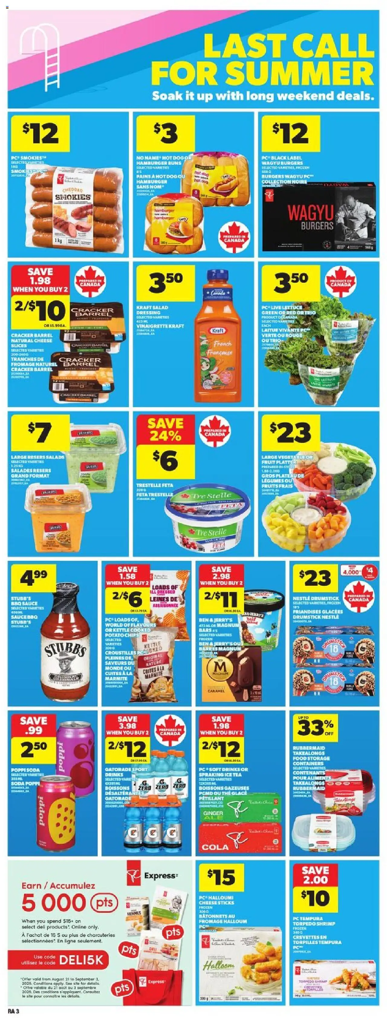 Atlantic Superstore flyer valid from 21.08.2025 | Page: 6 | Products: Chips, PC, Kettle, Cheese