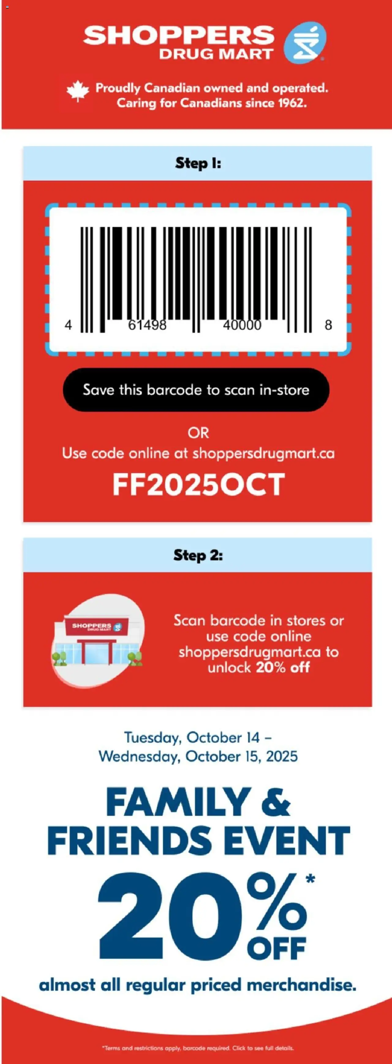 Shoppers flyer valid from 14.10.2025 | Page: 1