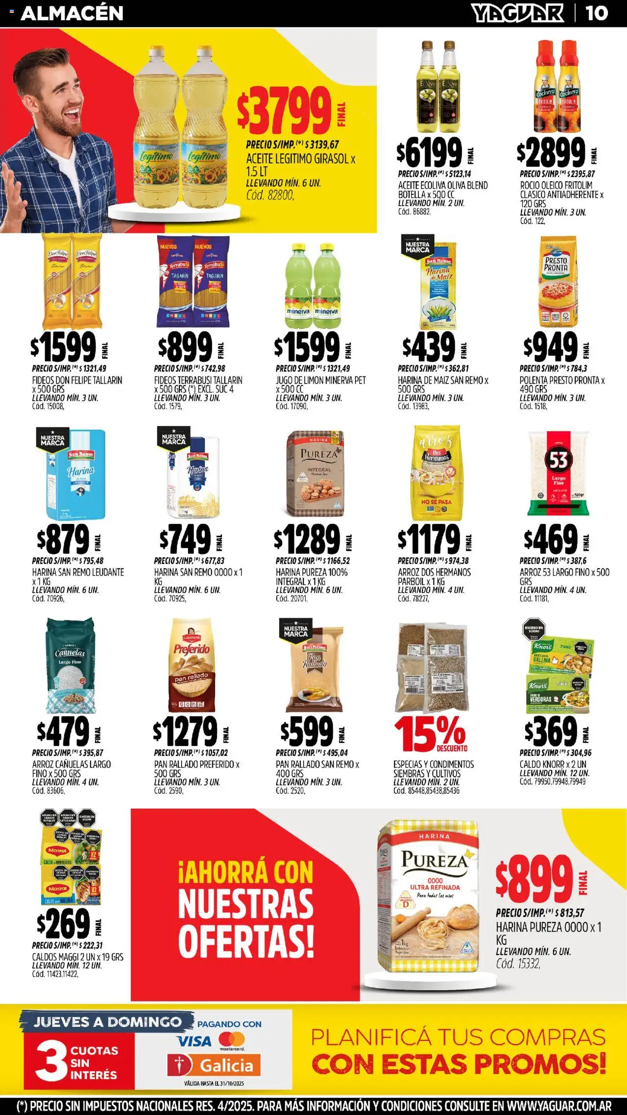 Yaguar - Bahía Blanca │ válido desde el 20.10.2025 | Página: 9 | Productos: Aceite, Polenta, Oliva, Limón