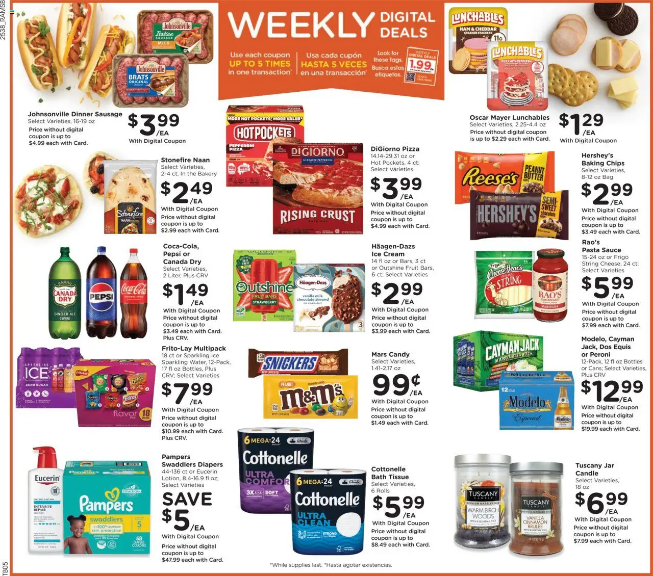 Ralphs Weekly Ad - valid from 22.10.2025 | Page: 2 | Products: Butter, Pizza, Cream, Sauce