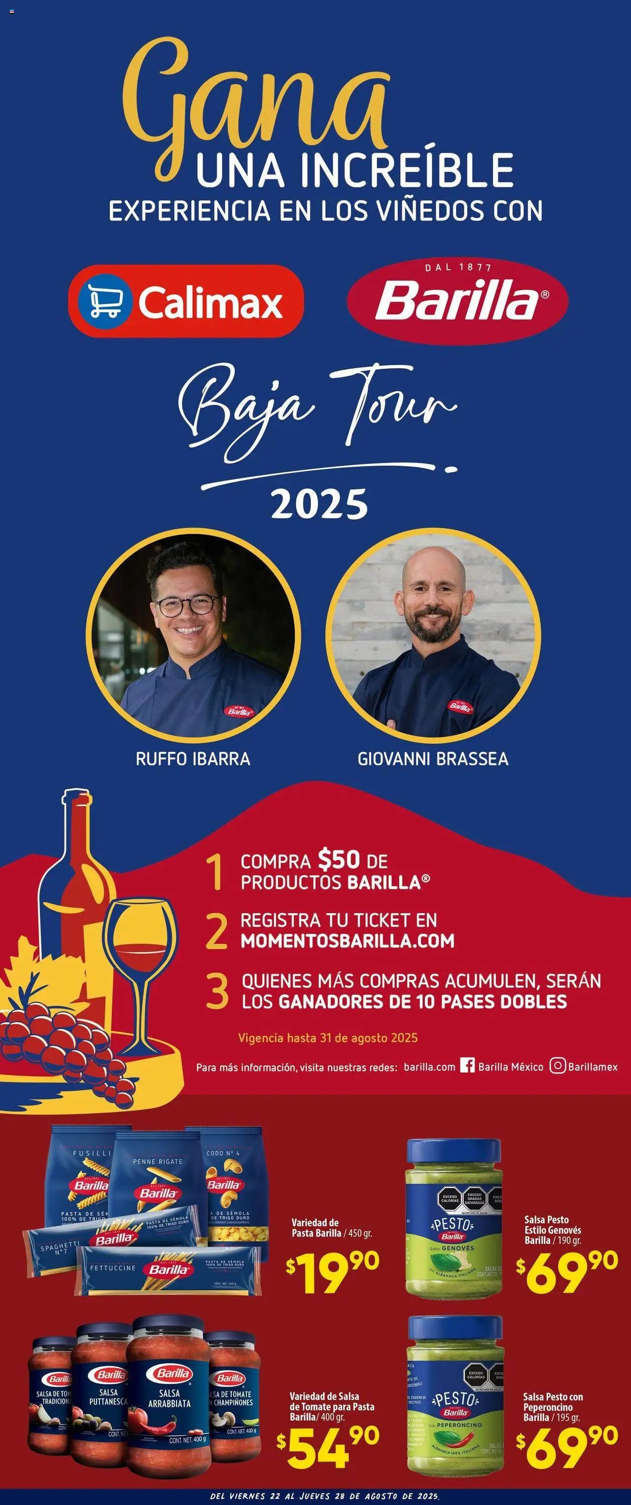 Nuevas ofertas de Calimax válidas en toda la República Mexicana desde el 22.08.2025. ¡Encuentra las mejores ofertas en Calimax - Folleto Mexicali! | Página: 4 | Productos: Tomate, Pasta