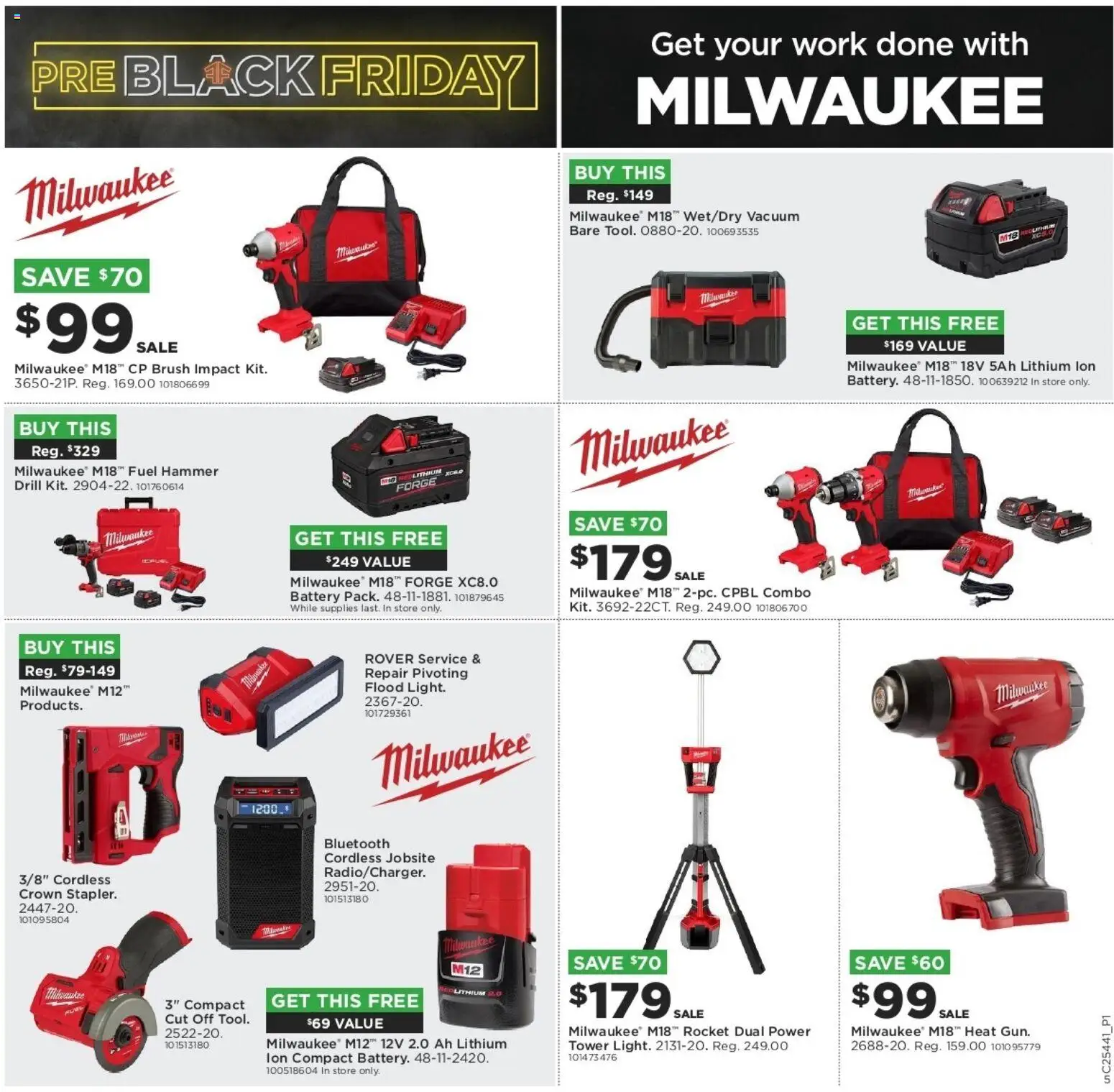 Mills Fleet Farm Early Black Friday - valid from 30.10.2025 | Page: 7 | Products: Vacuum, Battery, Brush, Hammer