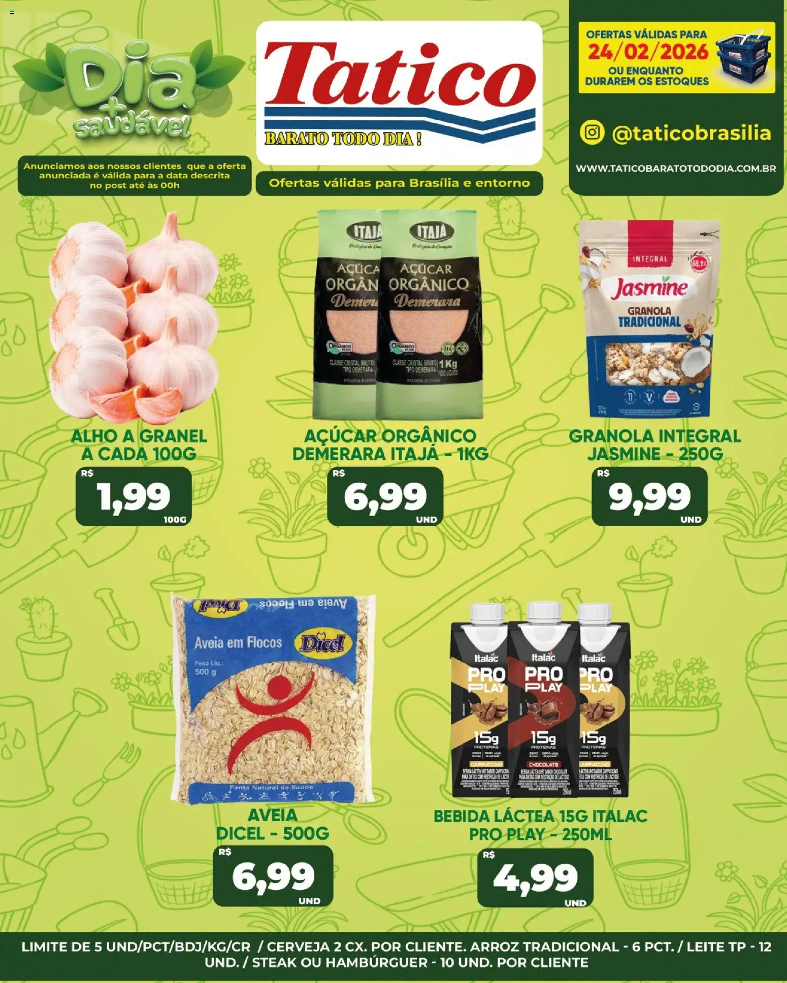 Tatico Folheto - válido de 25.02.2026 | Página: 30 | Produtos: Alho, Granola, Flocos, Aveia