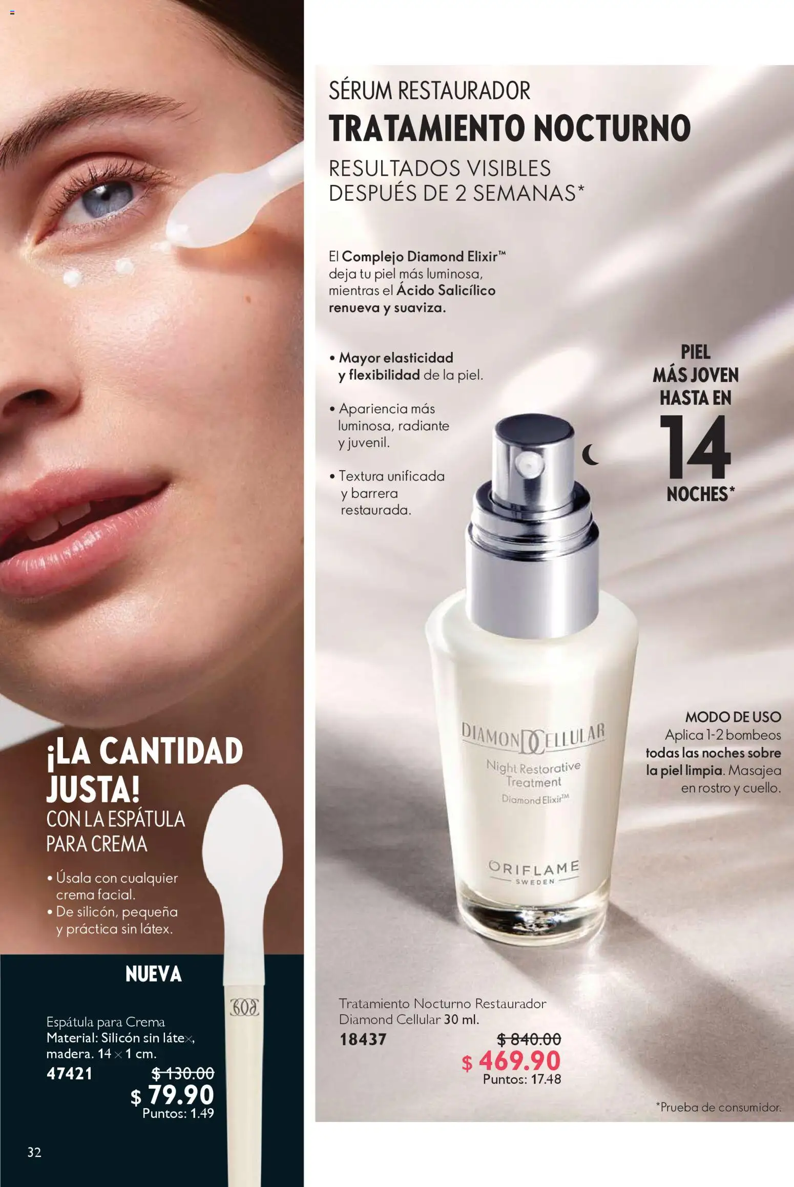 Nuevas ofertas de Oriflame válidas en toda la República Mexicana desde el 27.12.2025. ¡Encuentra las mejores ofertas en Oriflame campaña 1 2026! | Página: 32 | Productos: Serum, Espátula, Radiante, Sobre