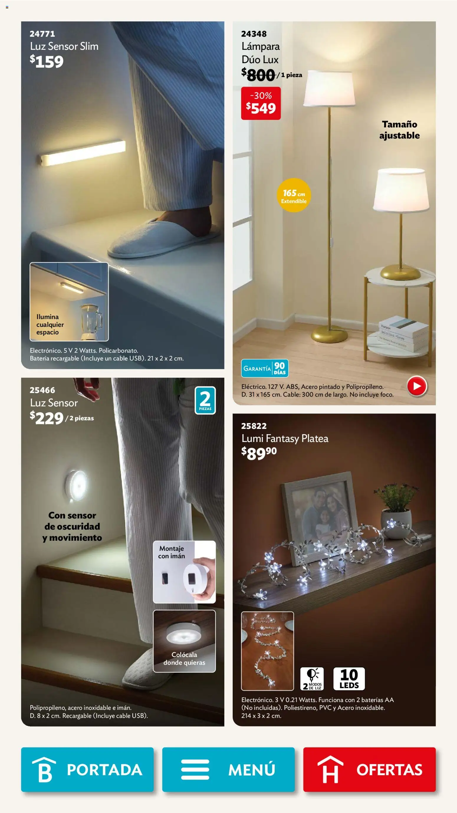 Nuevas ofertas de Betterware válidas en toda la República Mexicana desde el 02.03.2026. ¡Encuentra las mejores ofertas en Betterware campaña 3 2026! | Página: 72 | Productos: Imán, Cable, Batería, Lámpara