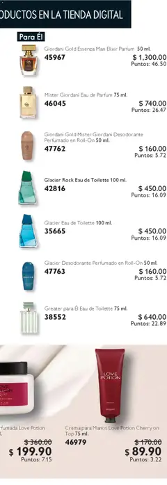 Vista previa de Oriflame campaña 6 2026, nuevo folleto de la tienda, válido en México a partir del 18.04.2026 | Página: 163 | Productos: Desodorante, Crema, Top, Eau de toilette