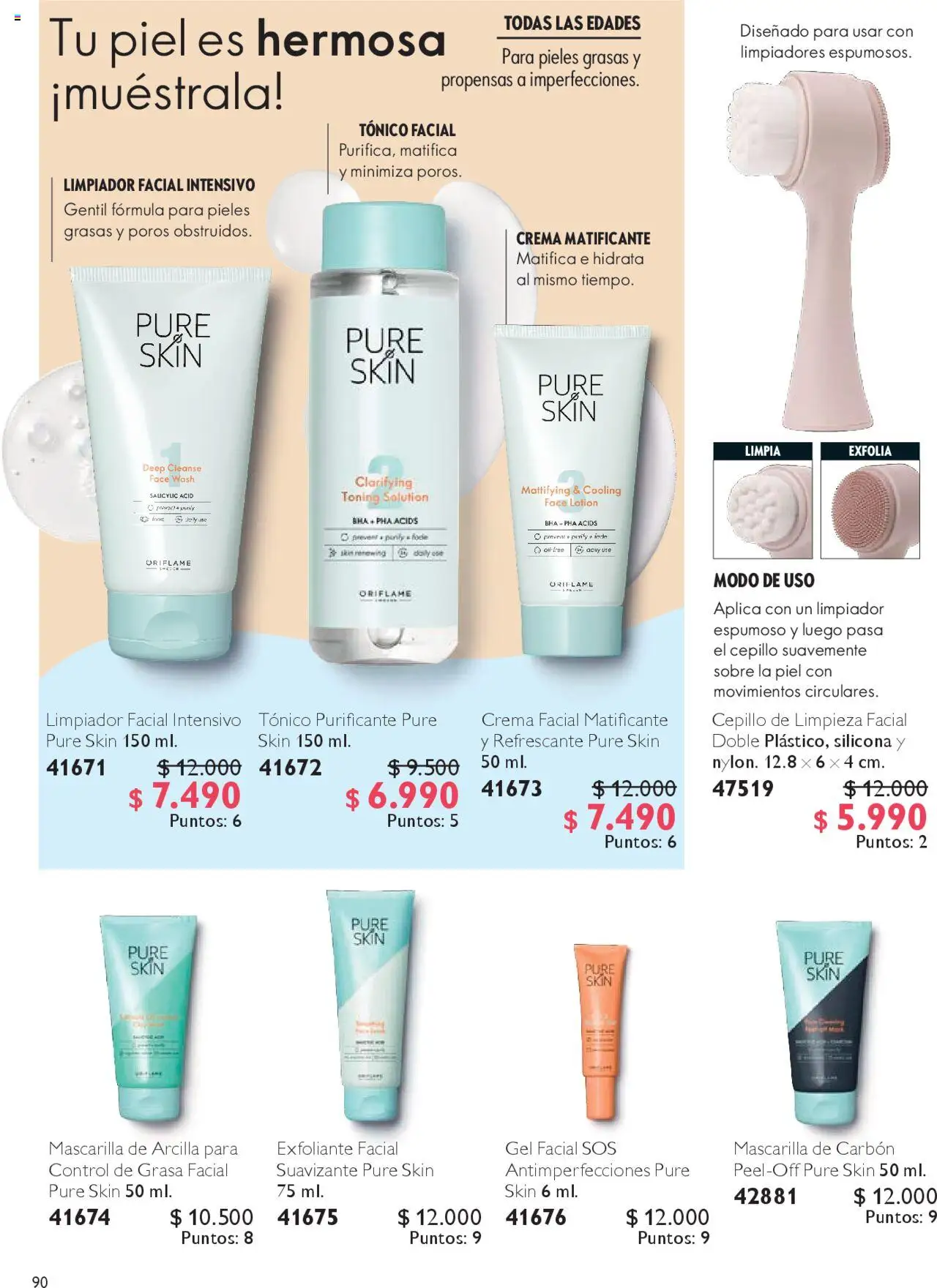 Oriflame catálogo │ válido desde el 04.10.2025 | Página: 90 | Productos: Limpiador, Limpiador facial, Cepillo, Sobre