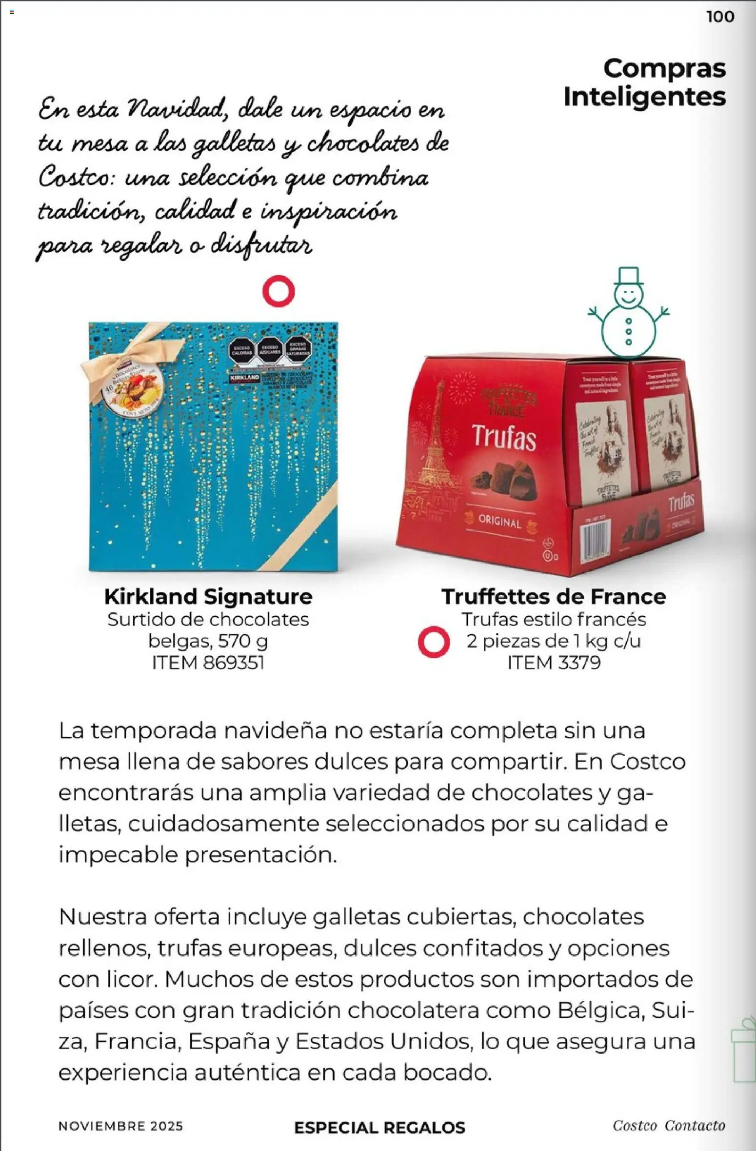 Nuevas ofertas de Costco válidas en toda la República Mexicana desde el 01.11.2025. ¡Encuentra las mejores ofertas en Costco Revista Noviembre! | Página: 100 | Productos: Dulces, Galletas, Mesa