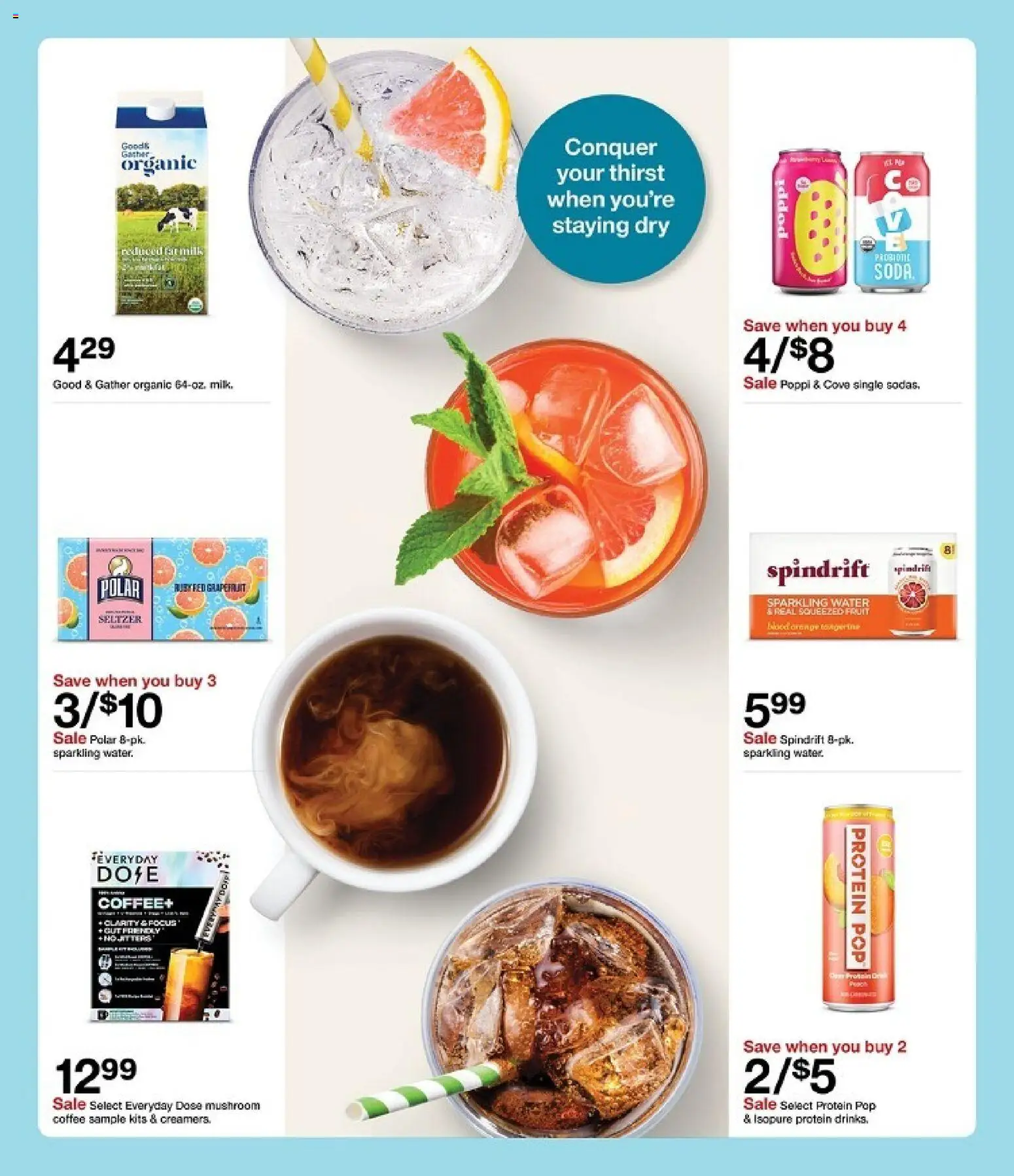 Target Weekly Ad - valid from 04.01.2026 | Page: 12 | Products: Coffee, Grapefruit, Water