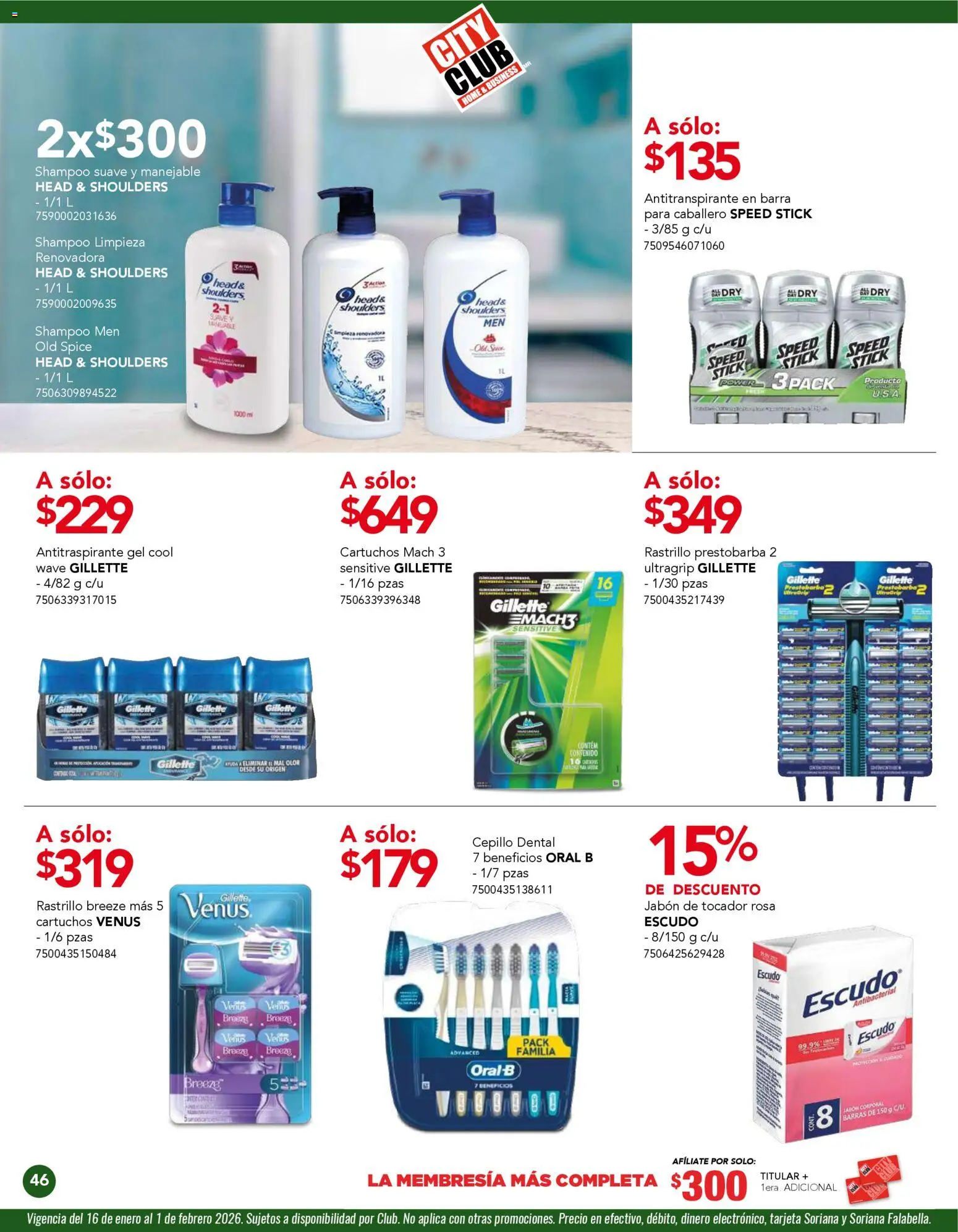 Nuevas ofertas de City Club válidas en toda la República Mexicana desde el 01.01.2026. ¡Encuentra las mejores ofertas en City Club catálogo! | Página: 46