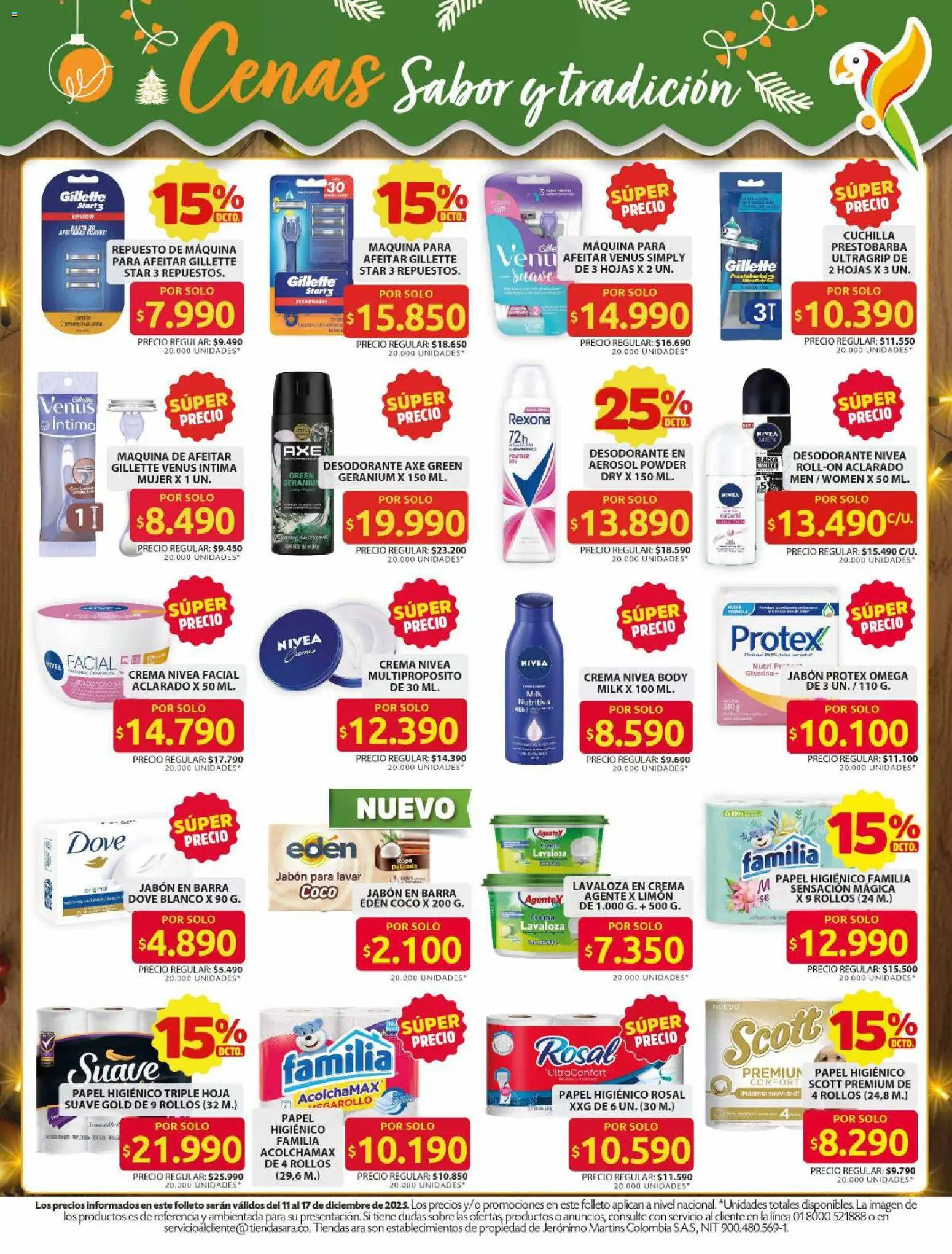 Ara revista - valida desde el 11.12.2023 | Página: 8 | Productos: Maquina de afeitar, Jabón, Ropa, Papel higiénico