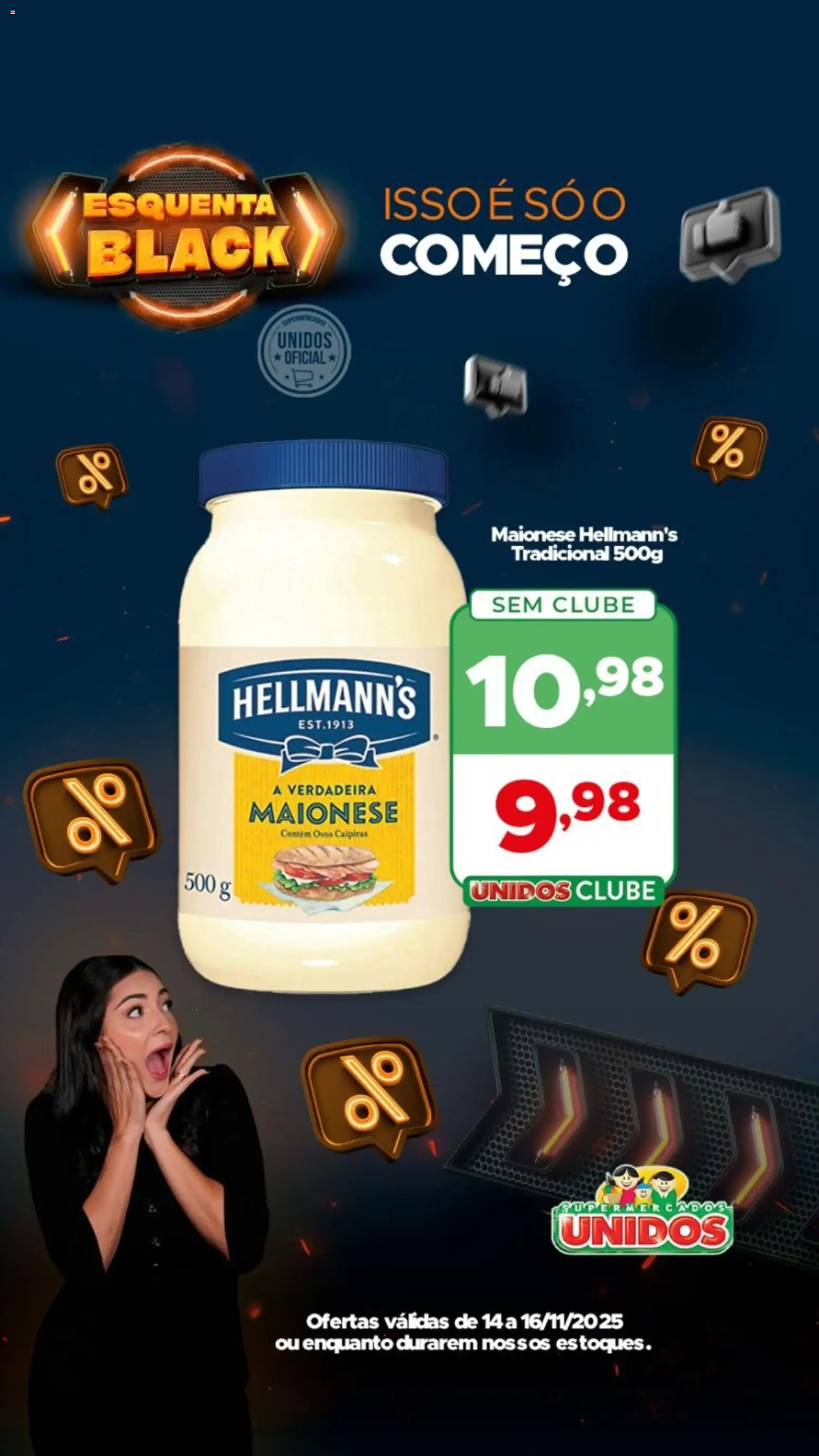 Supermercados Unidos Folheto - válido de 14.11.2025 | Página: 6 | Produtos: Ovos, Maionese