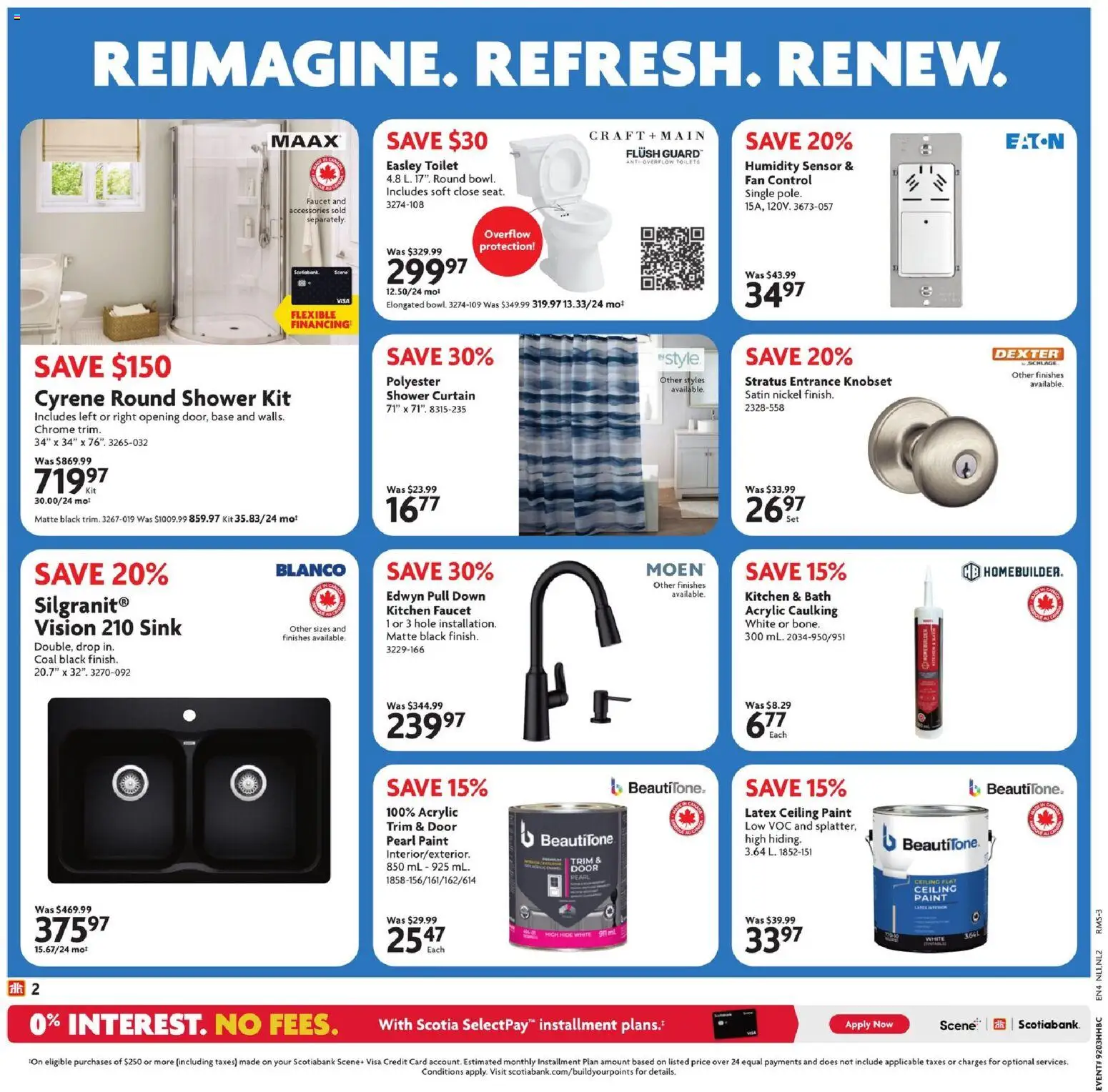 Home Hardware flyer valid from 15.01.2026 | Page: 3 | Products: Fan, Bath, Shower