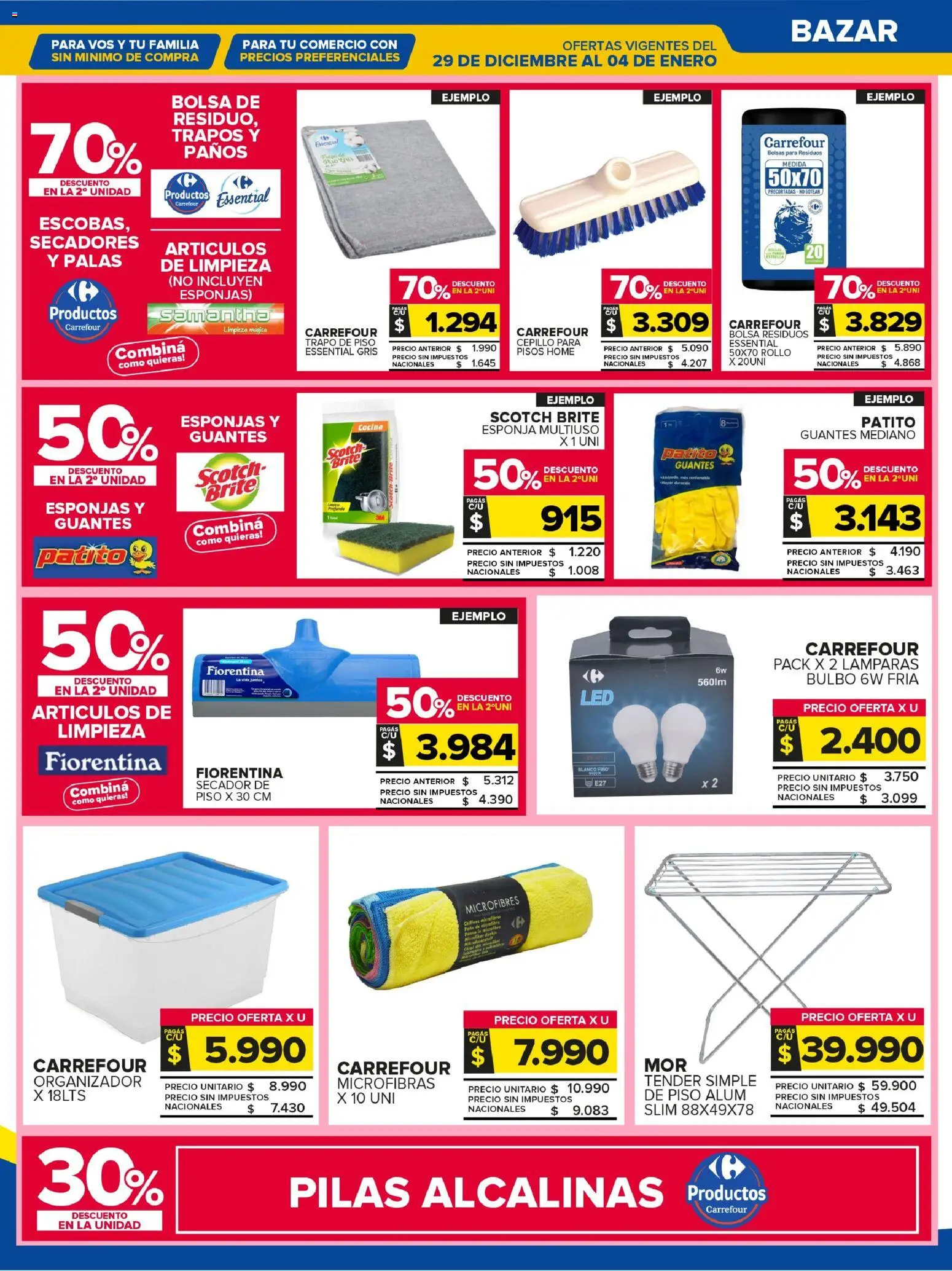 Carrefour Maxi catálogo │ válido desde el 29.12.2025 | Página: 26 | Productos: Trapo de piso, Bolsa, Pilas, Cepillo