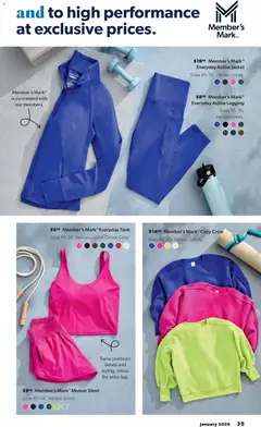 Preview of Sam's Club weekly ads valid from 02.01.2026 | Page: 35 | Products: Jacket