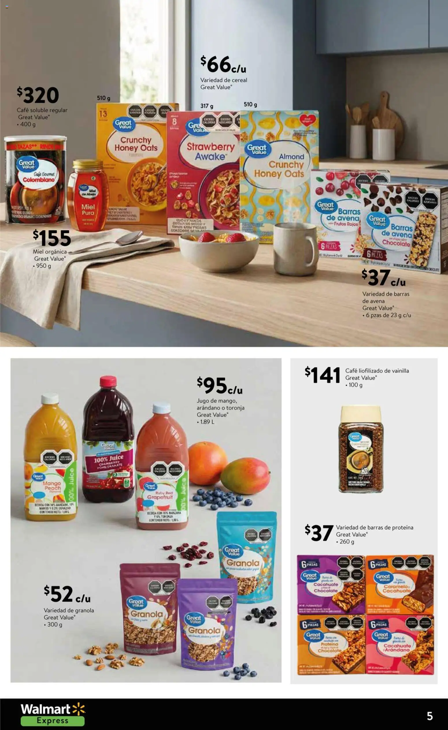 Nuevas ofertas de Walmart Express válidas en toda la República Mexicana desde el 02.01.2026. ¡Encuentra las mejores ofertas en Walmart Express folleto Celebra lo especial! | Página: 5 | Productos: Durazno, Cacahuate, Toronja, Chocolate