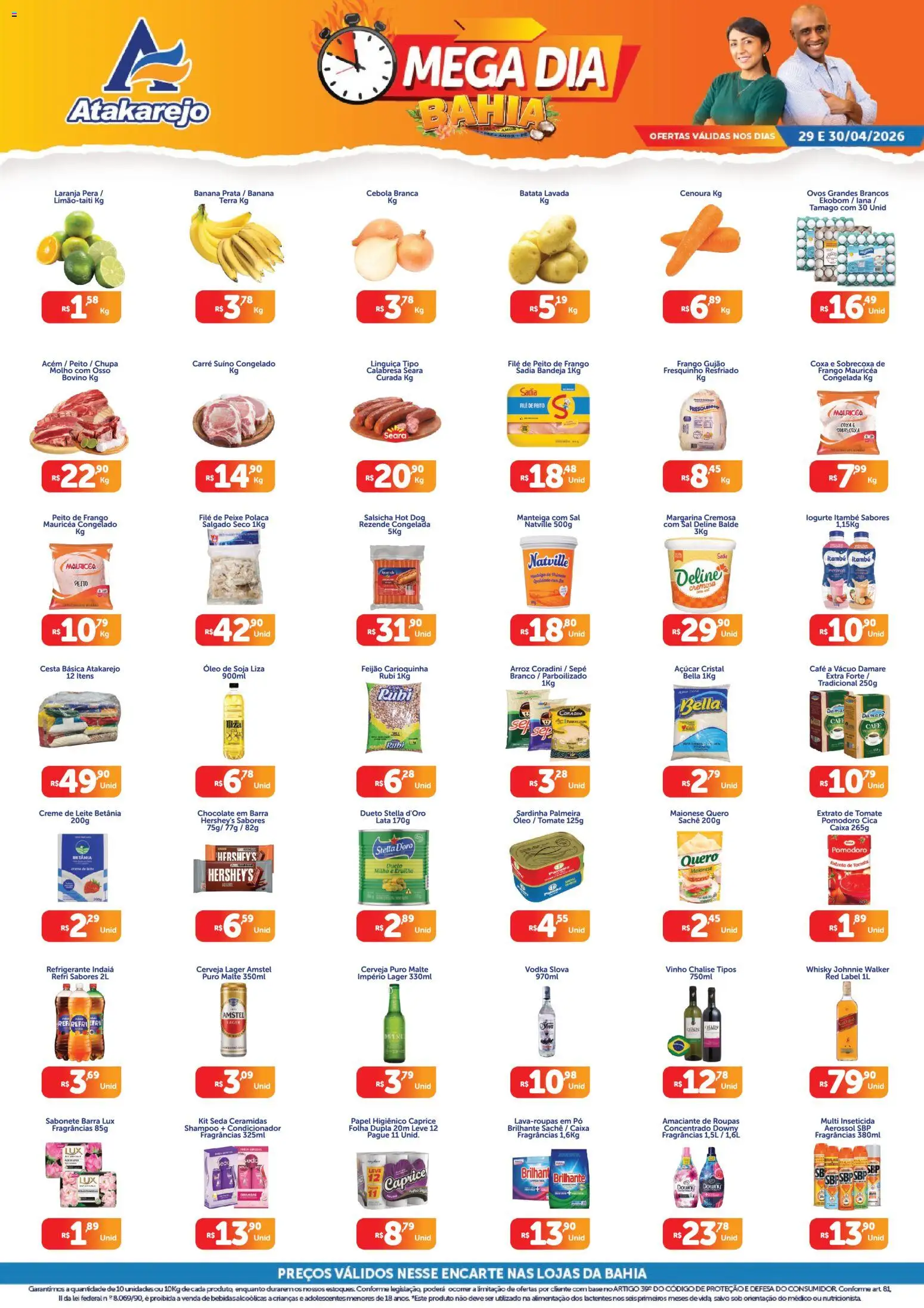 Atakarejo Folheto - válido de 29.04.2026 | Página: 1 | Produtos: Manteiga, Café, Base, Roupas