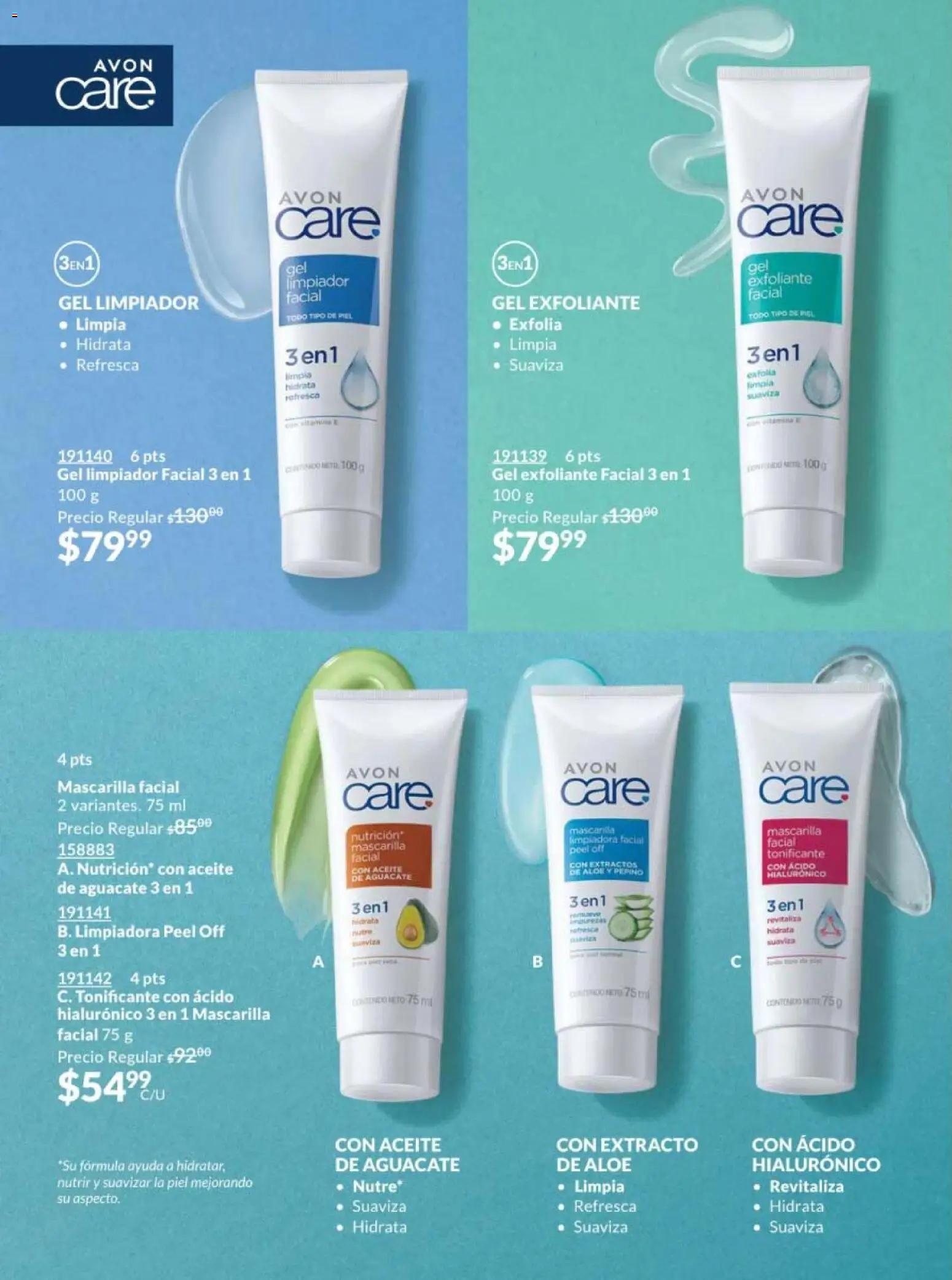 Nuevas ofertas de AVON válidas en toda la República Mexicana desde el 13.03.2026. ¡Encuentra las mejores ofertas en AVON campaña 5 2026! | Página: 150 | Productos: Refresco, Exfoliante facial, Limpiador, Limpiador facial