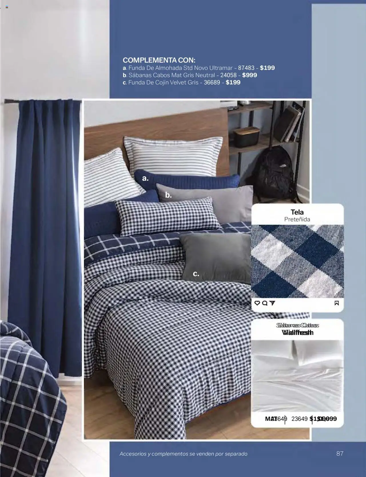 Nuevas ofertas de Vianney válidas en toda la República Mexicana desde el 24.01.2025. ¡Encuentra las mejores ofertas en Vianney catálogo Chavos! | Página: 89 | Productos: Funda, Funda de almohada, Almohada, Sabanas