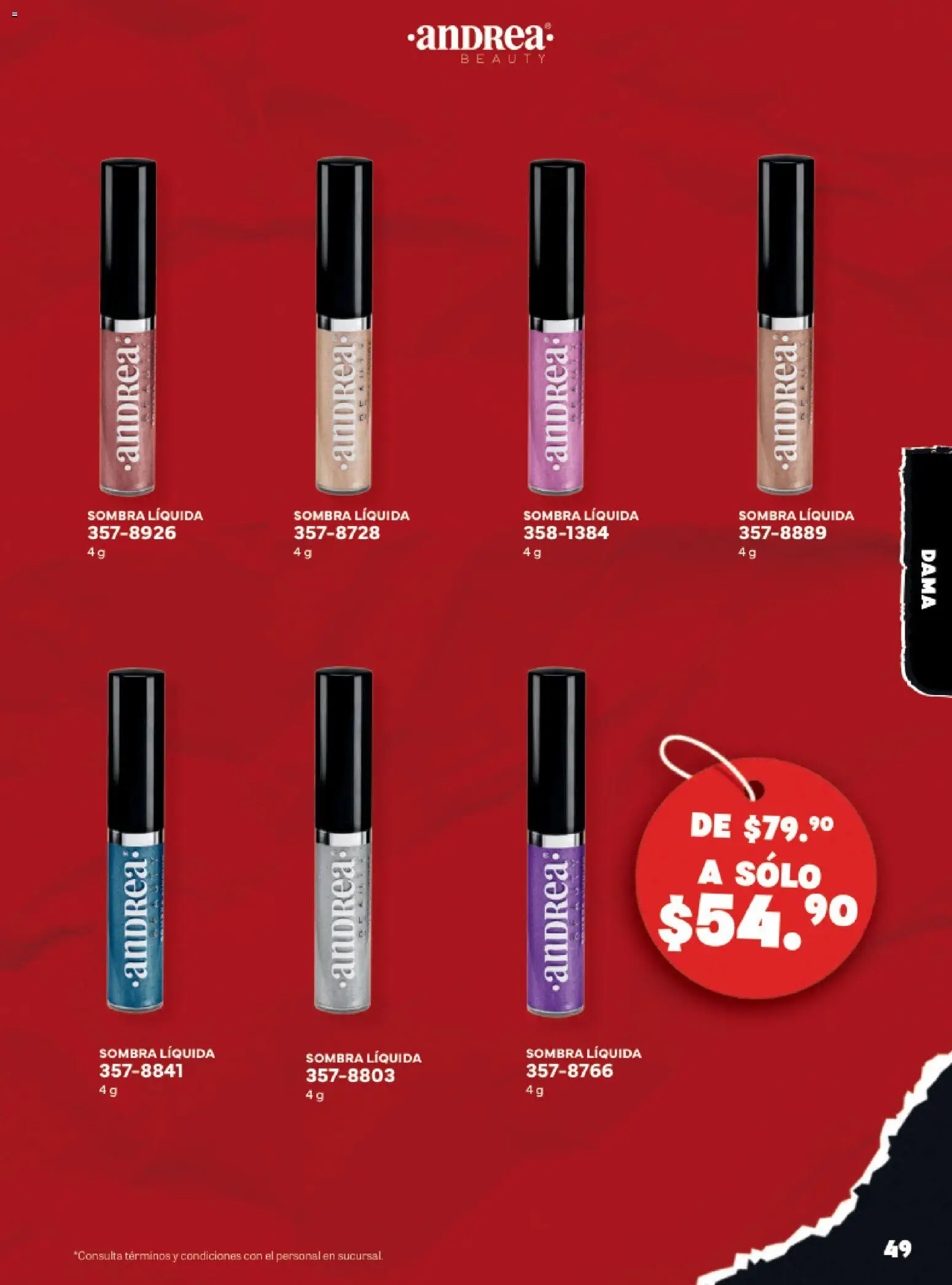 Nuevas ofertas de Andrea válidas en toda la República Mexicana desde el 02.11.2025. ¡Encuentra las mejores ofertas en Andrea Buen Fin ! | Página: 49 | Productos: Sombra