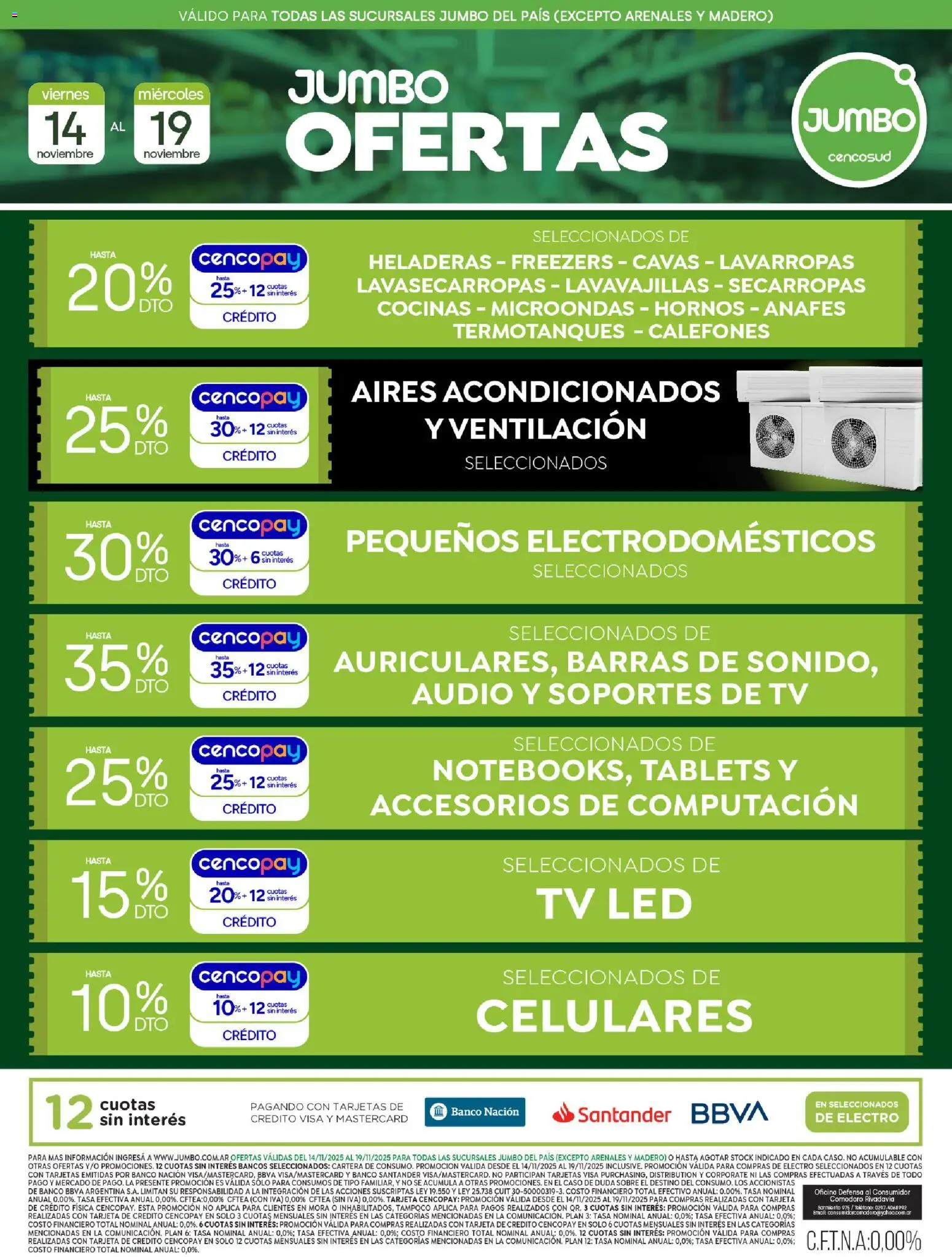 Jumbo - Oferta | Electro y Hogar │ válido desde el 14.11.2025 | Página: 1 | Productos: Teléfono, Audio, Caso, Sobre