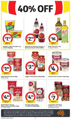 Preview of Coles catalogue  - valid from 22.04.2026 | Page: 27 | Products: Light, Tomatoes, Beef, Olive oil