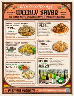 Central Market Weekly Ad - valid from 17.09.2025 | Page: 1 | Products: Wine, Beer, Beef, Garlic