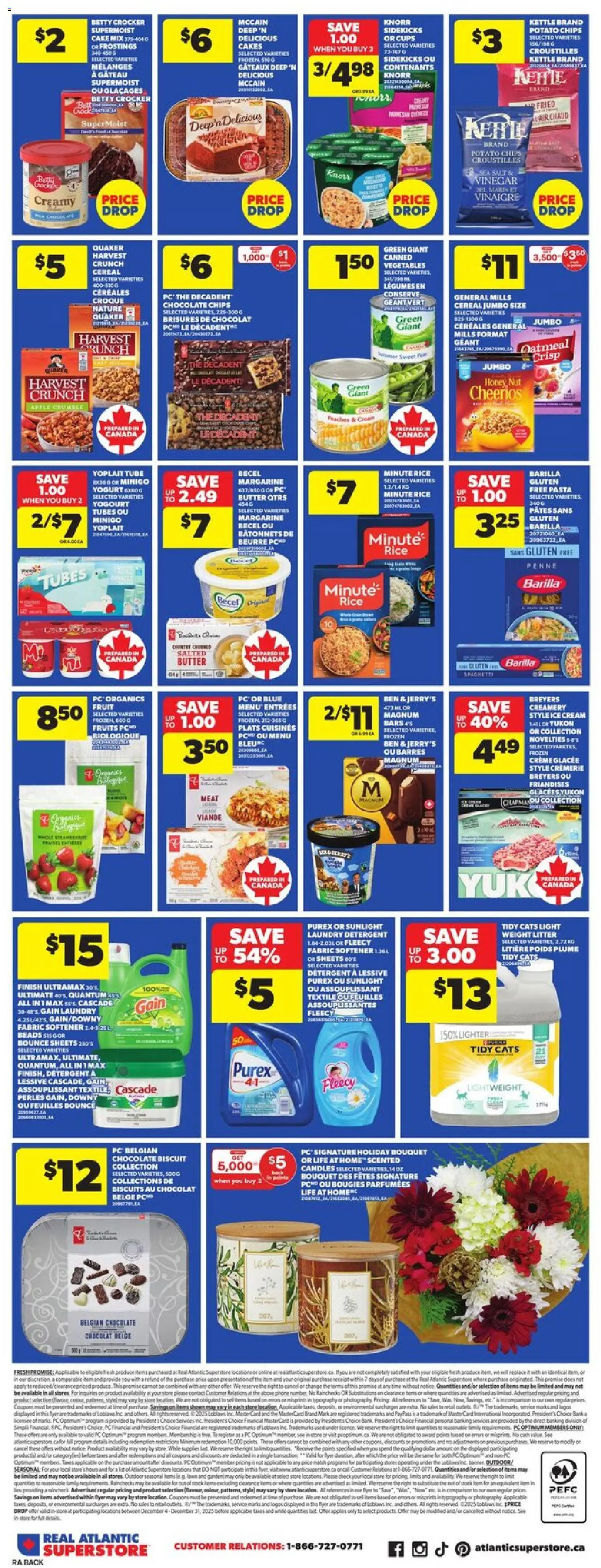 Atlantic Superstore flyer valid from 11.12.2025 | Page: 4 | Products: Rice, Pasta, Phone, Yogurt