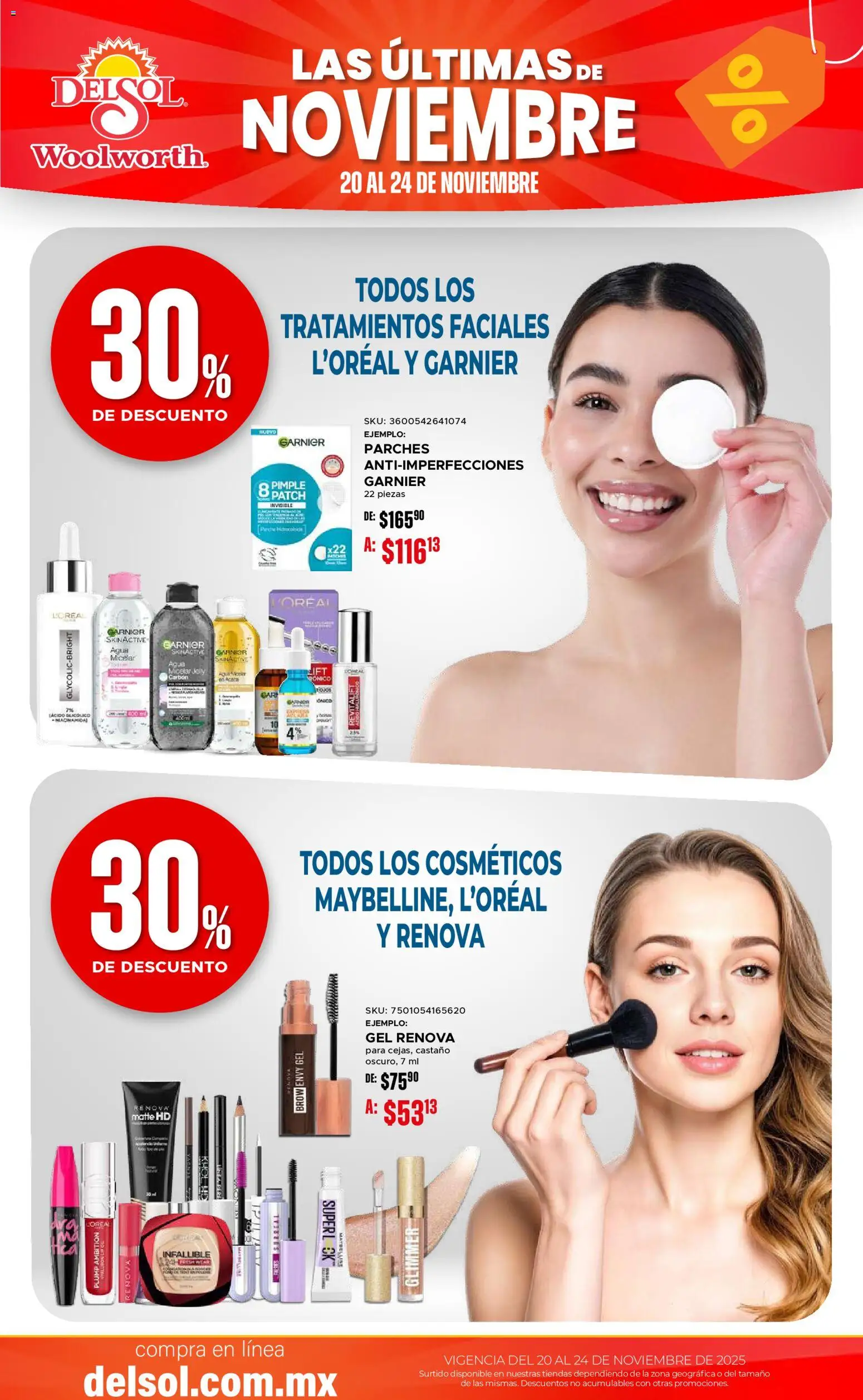 Nuevas ofertas de Del Sol y Woolworth válidas en toda la República Mexicana desde el 20.11.2025. ¡Encuentra las mejores ofertas en Del Sol y Woolworth Buen Fin ! | Página: 22