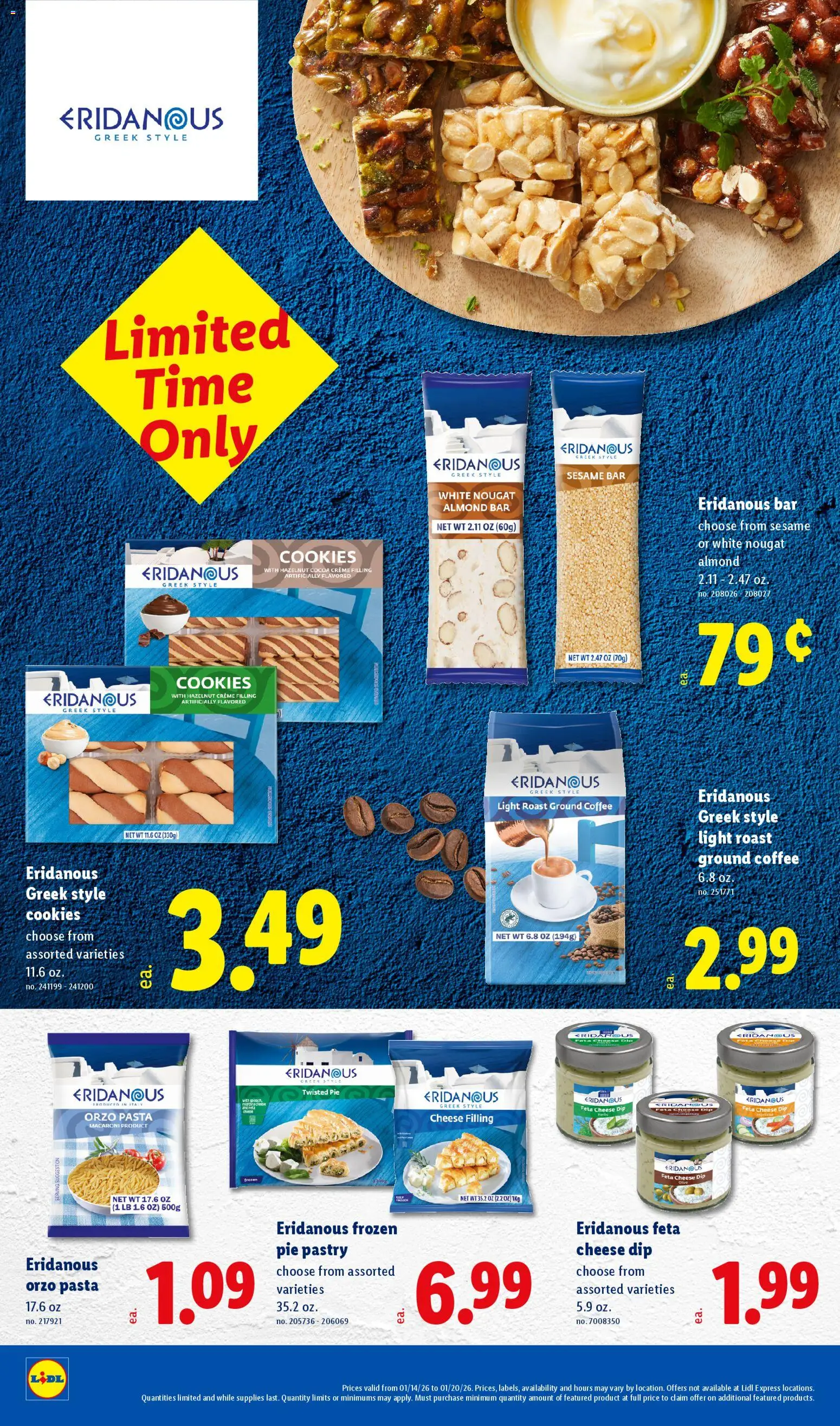 Lidl Weekly Ad - valid from 14.01.2026 | Page: 8 | Products: Cheese, Coffee, Pasta, Cookies